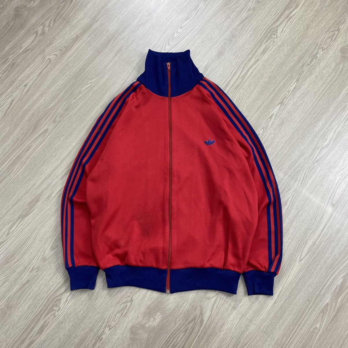 Adidas × Japanese Brand × Vintage Vintage Adidas Descente Blue Track Jacket Rare Size US L / EU 52-54 / 3 - 1 Thumbnail