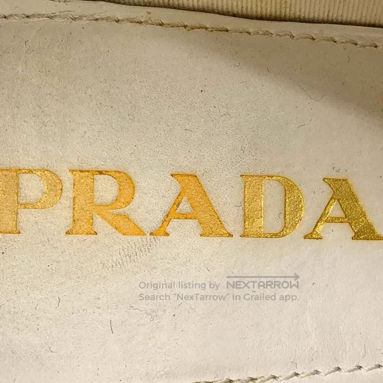 Prada Prada White triangle label casual flat loafers single shoe Size US 5.5 / IT 35.5 - 7 Thumbnail
