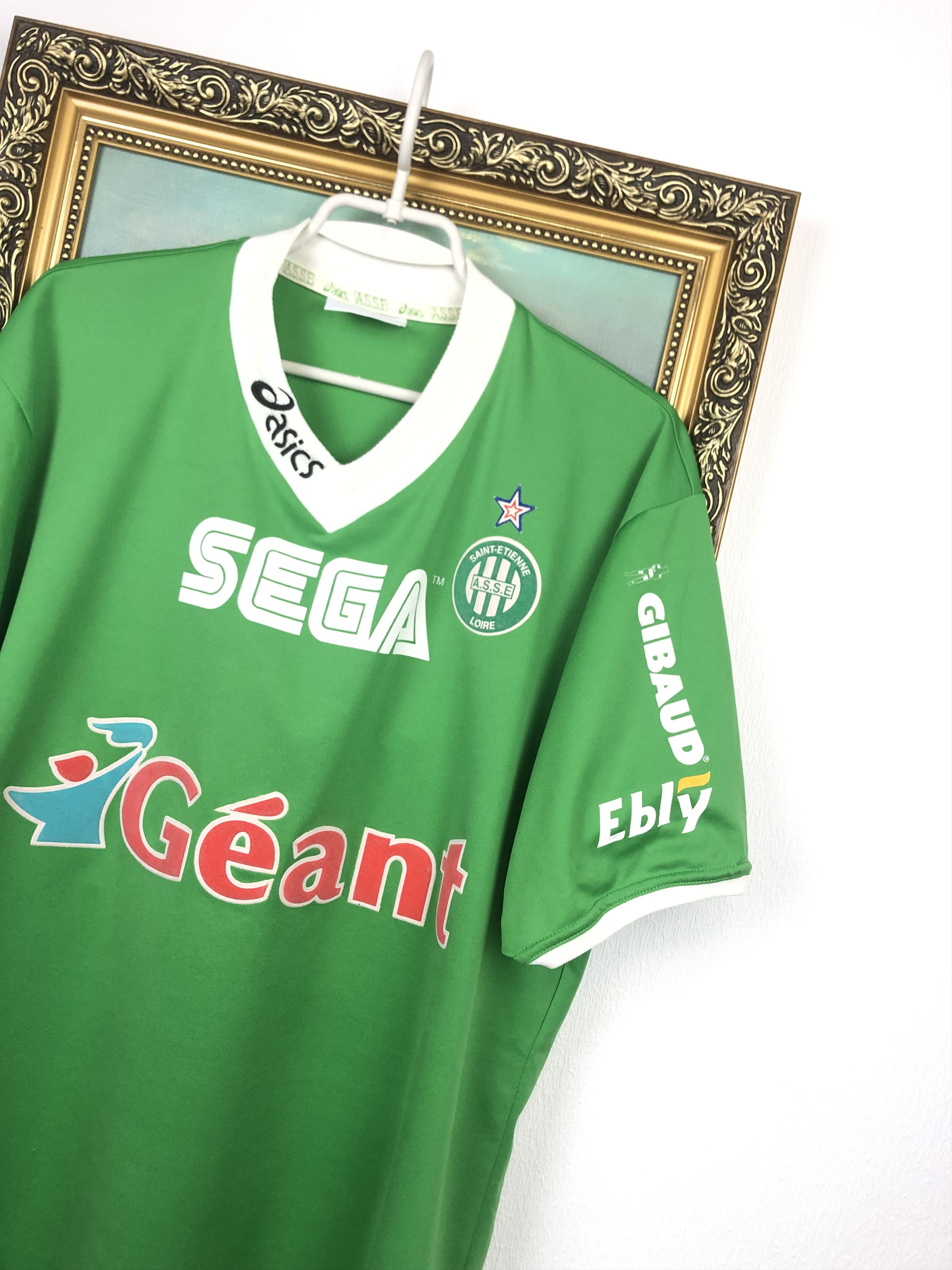 Vintage St Etienne Home football shirt 1999 Soccer Asics Jersey Rare Size US XL / EU 56 / 4 - 4 Thumbnail