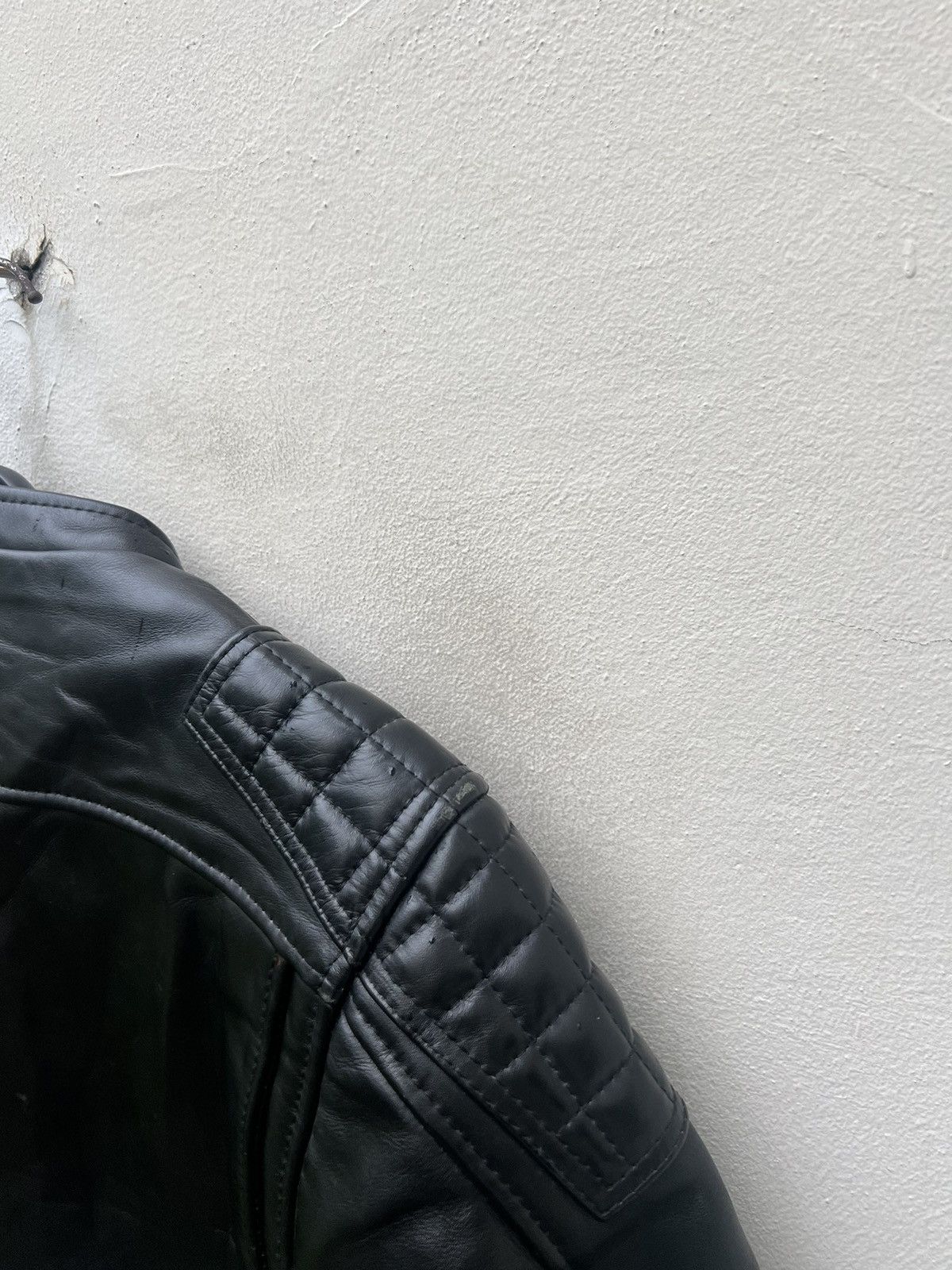 Japanese Brand KADOYA Made in Japan Asymmetrical Black Leather Biker Jacket Size US S / EU 44-46 / 1 - 15 Thumbnail