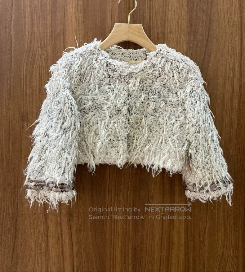 Chanel Chanel Dallas series white tassel short jacket Size XXS / US 00 / IT 34 - 1 Thumbnail