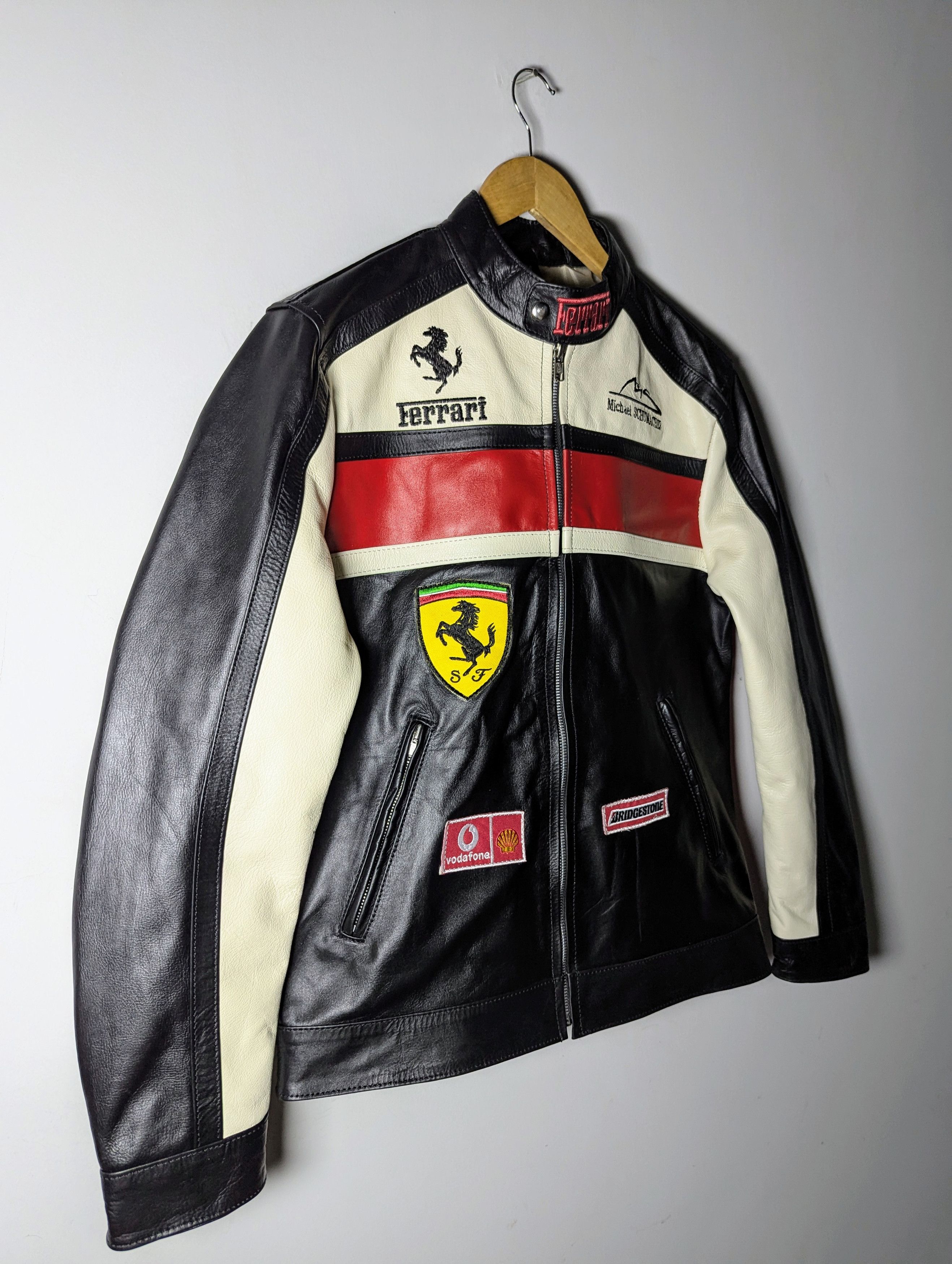 Ferrari 🔥 FERRARI 👀 LEATHER JACKET Formula 1 Streetwear Size US L / EU 52-54 / 3 - 5 Thumbnail