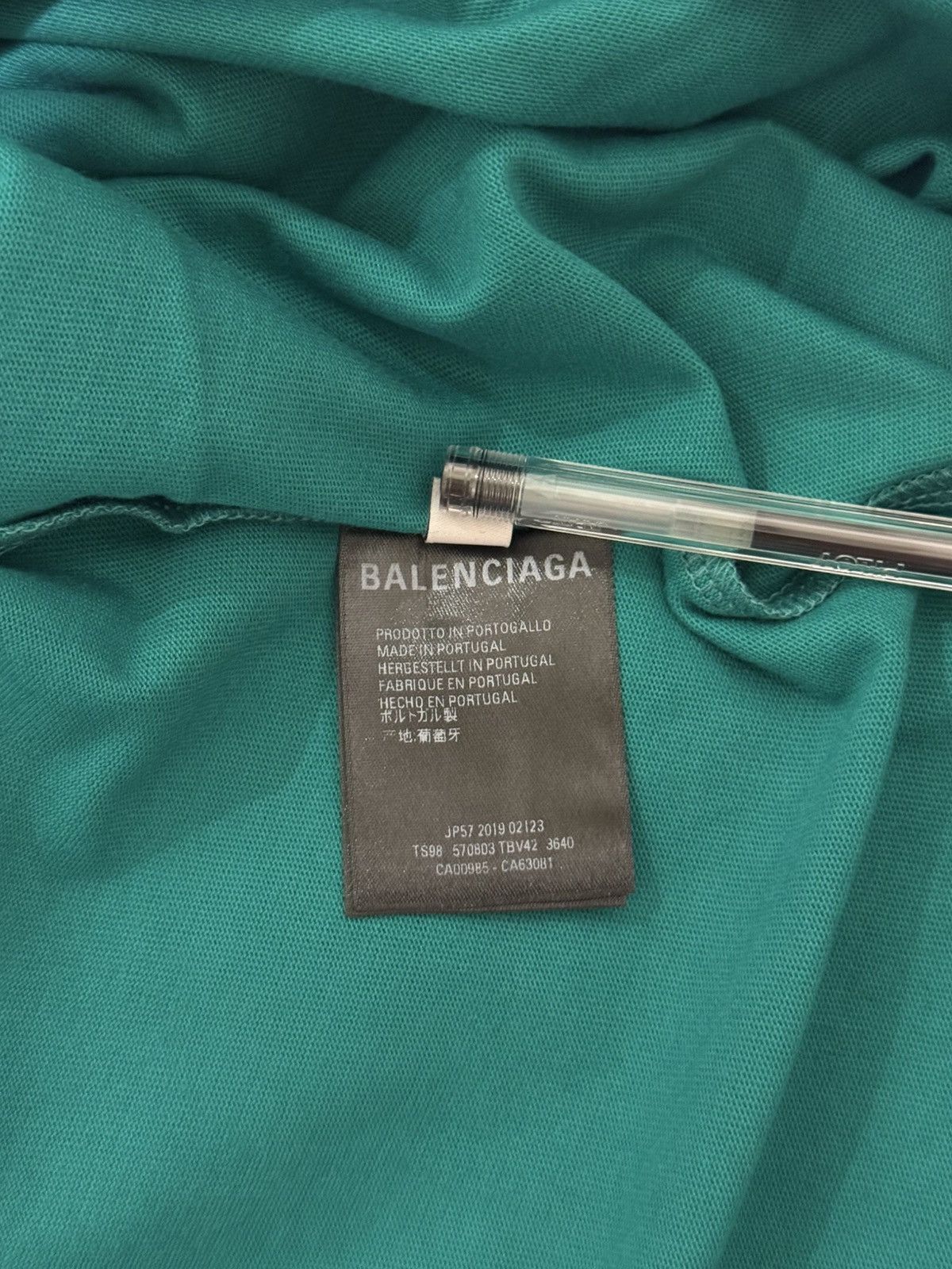 Balenciaga Balenciaga deep green t shirt Size US S / EU 44-46 / 1 - 7 Thumbnail