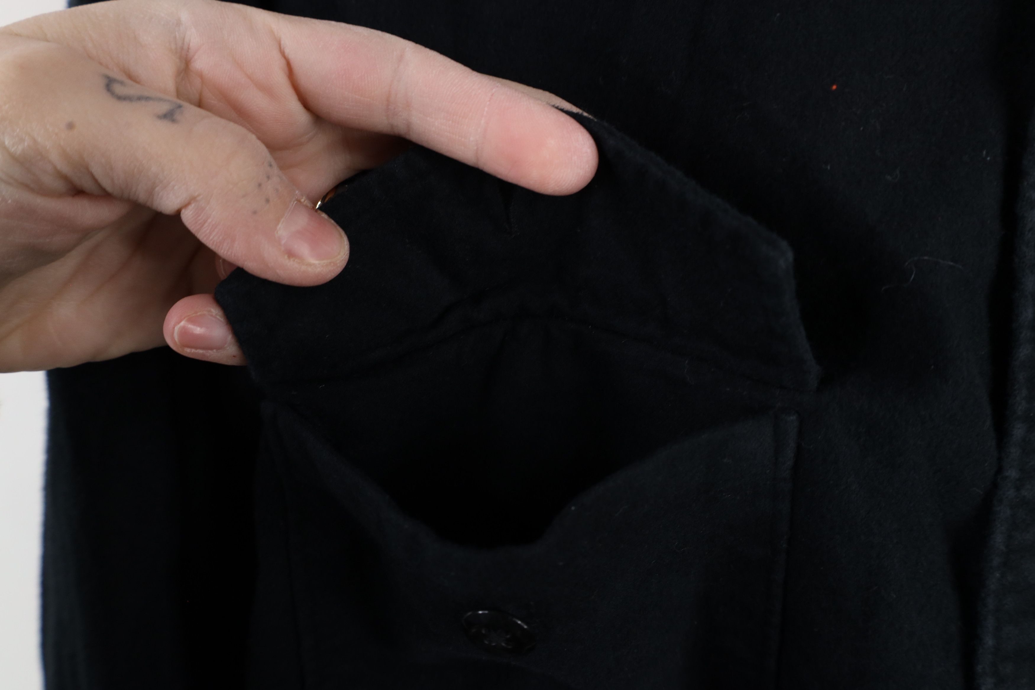 J.Crew × Vintage Vintage J Crew Chamois Cloth Collared Button Shirt Black Size US M / EU 48-50 / 2 - 5 Thumbnail