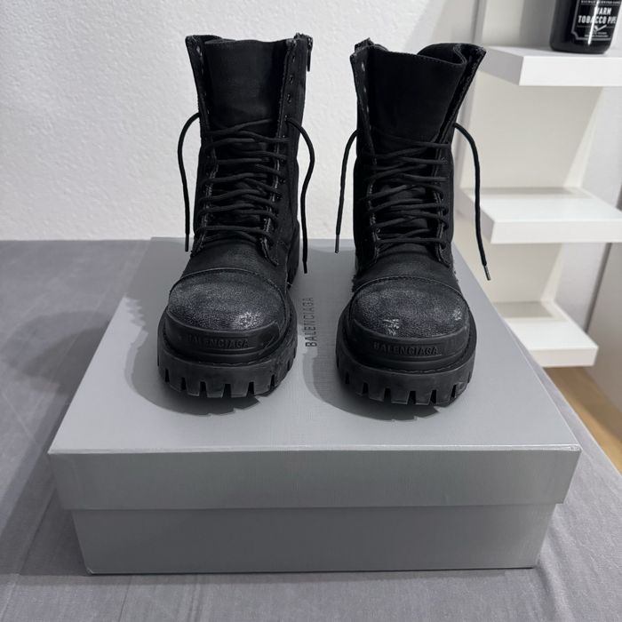 Balenciaga Balenciaga Distressed Strike Boots | Grailed