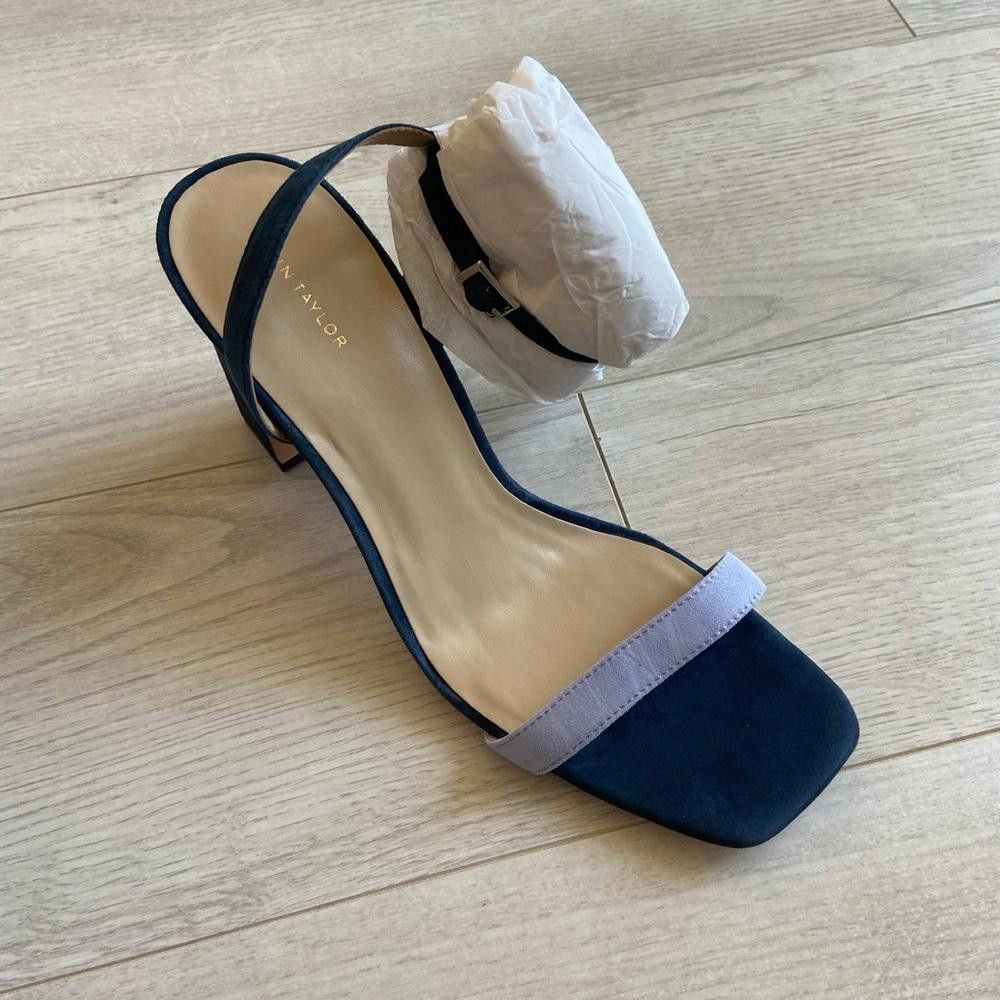 Designer Stylish Two-Tone Slingback Heels - Comfortable and Chic Size US 10 / IT 40 - 2 Thumbnail