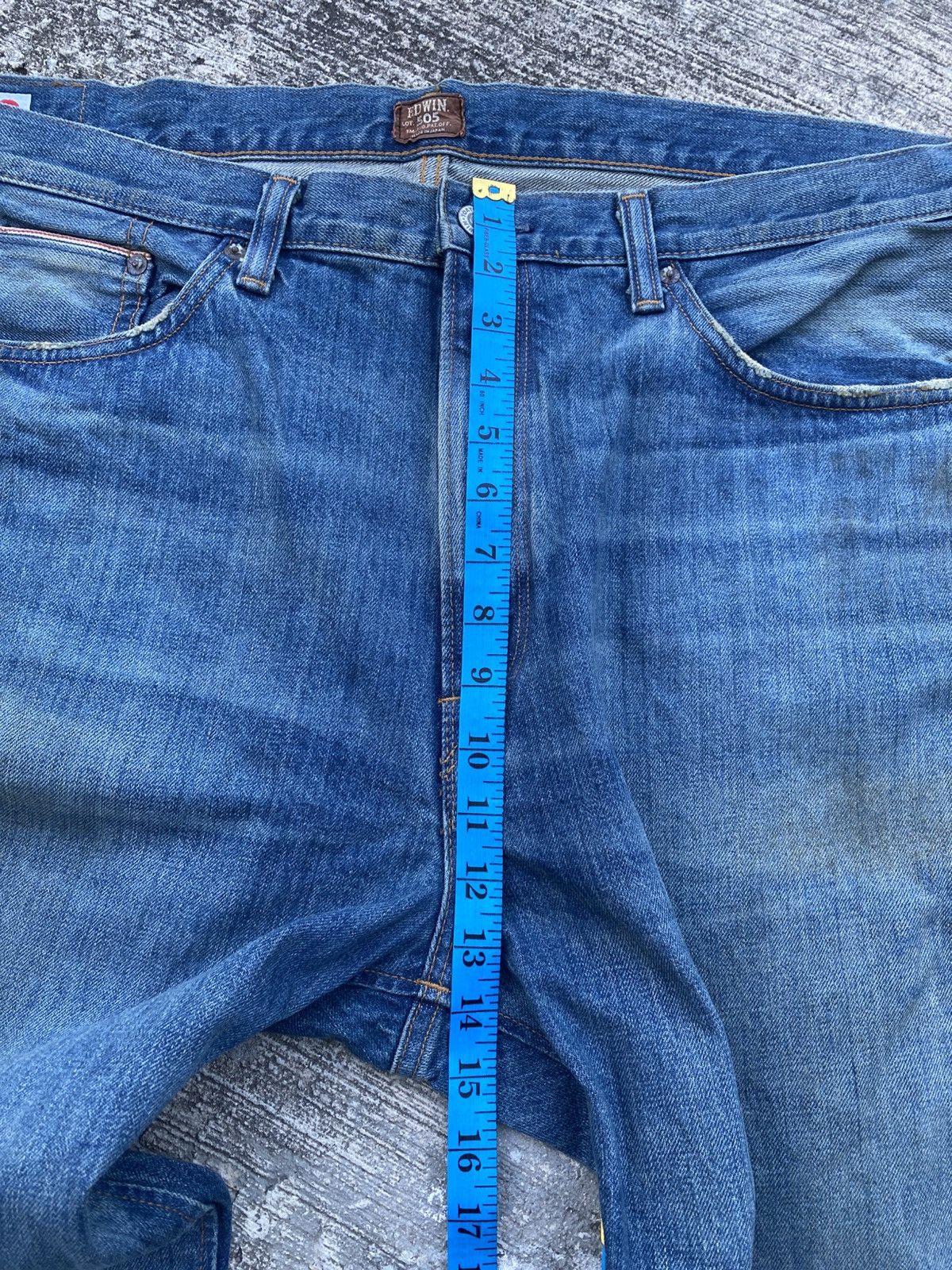 Other Vintage Edwin 505Z selvedge W40 L43 blue denim Size US 40 / EU 56 - 13 Thumbnail