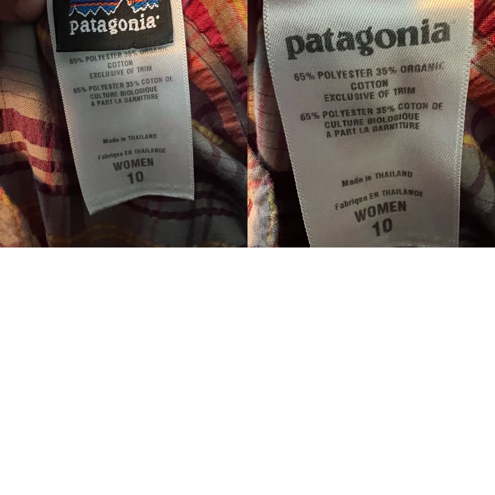 Patagonia Patagonia Dress Womens 10 Mini Plaid Seersucker Netty Purple Short Size 10 Womens Size L / US 10 / IT 46 - 8 Thumbnail