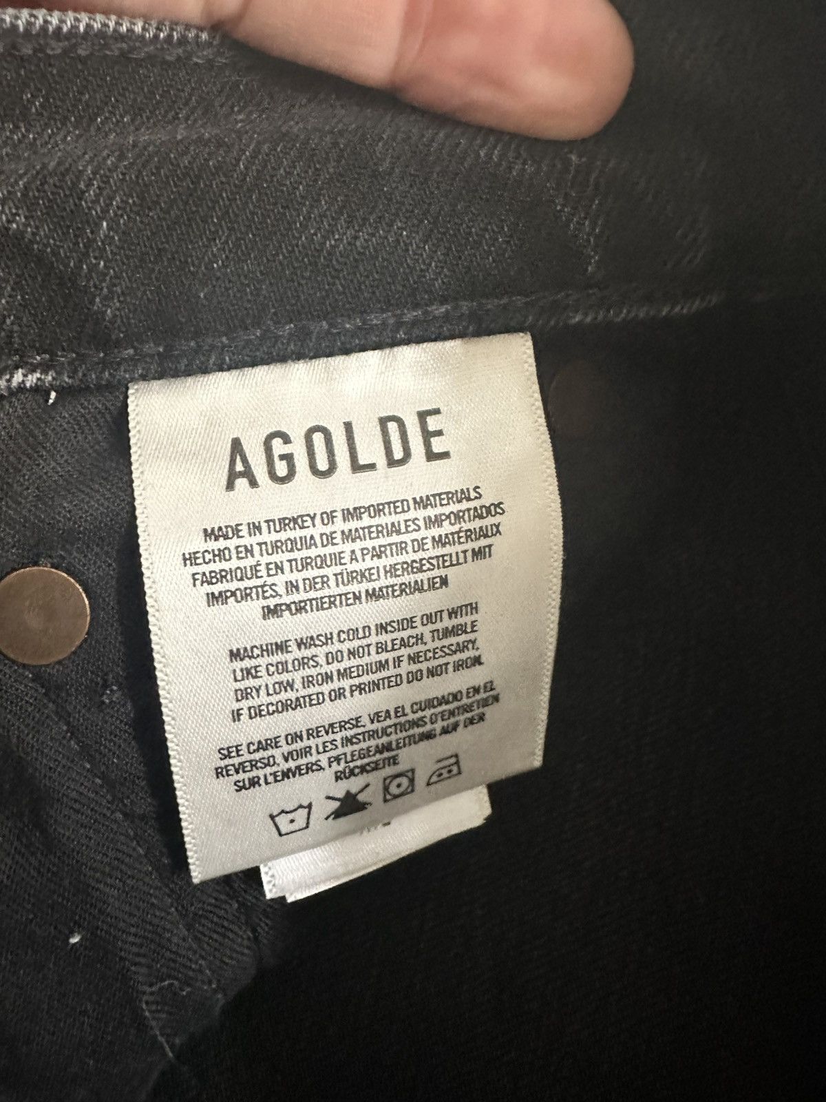 Agolde AGOLDE Kye Mid Rise Straight Crop Jeans SIZE 22 Size 22" - 7 Thumbnail