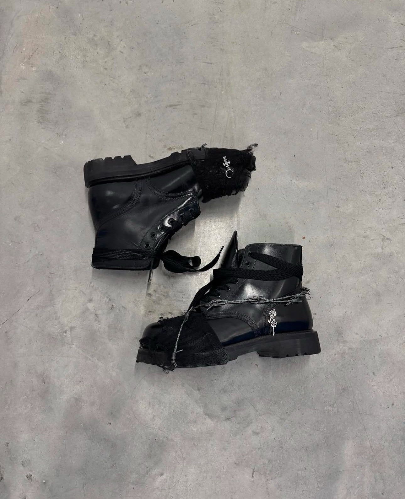Other 1980's Graveyard Ankle Boots Size US 13 / EU 46 - 1 Thumbnail
