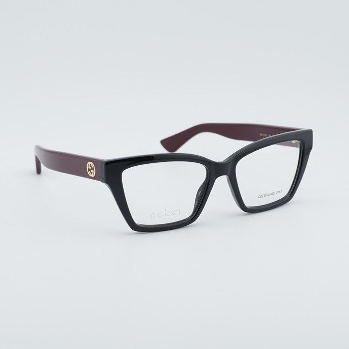 Gucci Gucci GG1715O 011 Eyeglasses Black/Red 55mm Cat Eye Frame Size ONE SIZE - 5 Thumbnail
