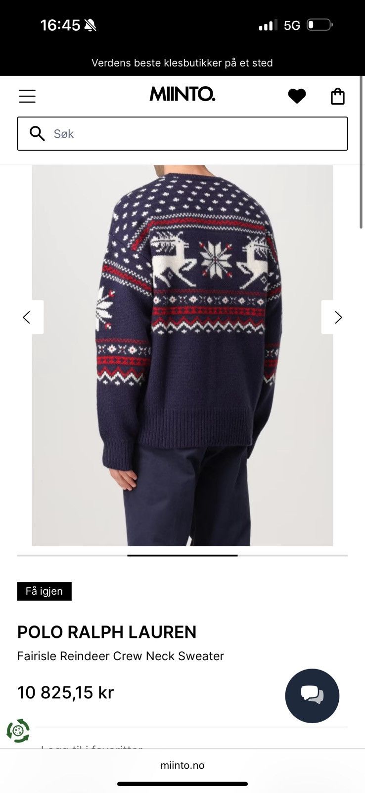 Polo Ralph Lauren Polo Ralph Lauren Reindeer Sweater Size US M / EU 48-50 / 2 - 10 Thumbnail