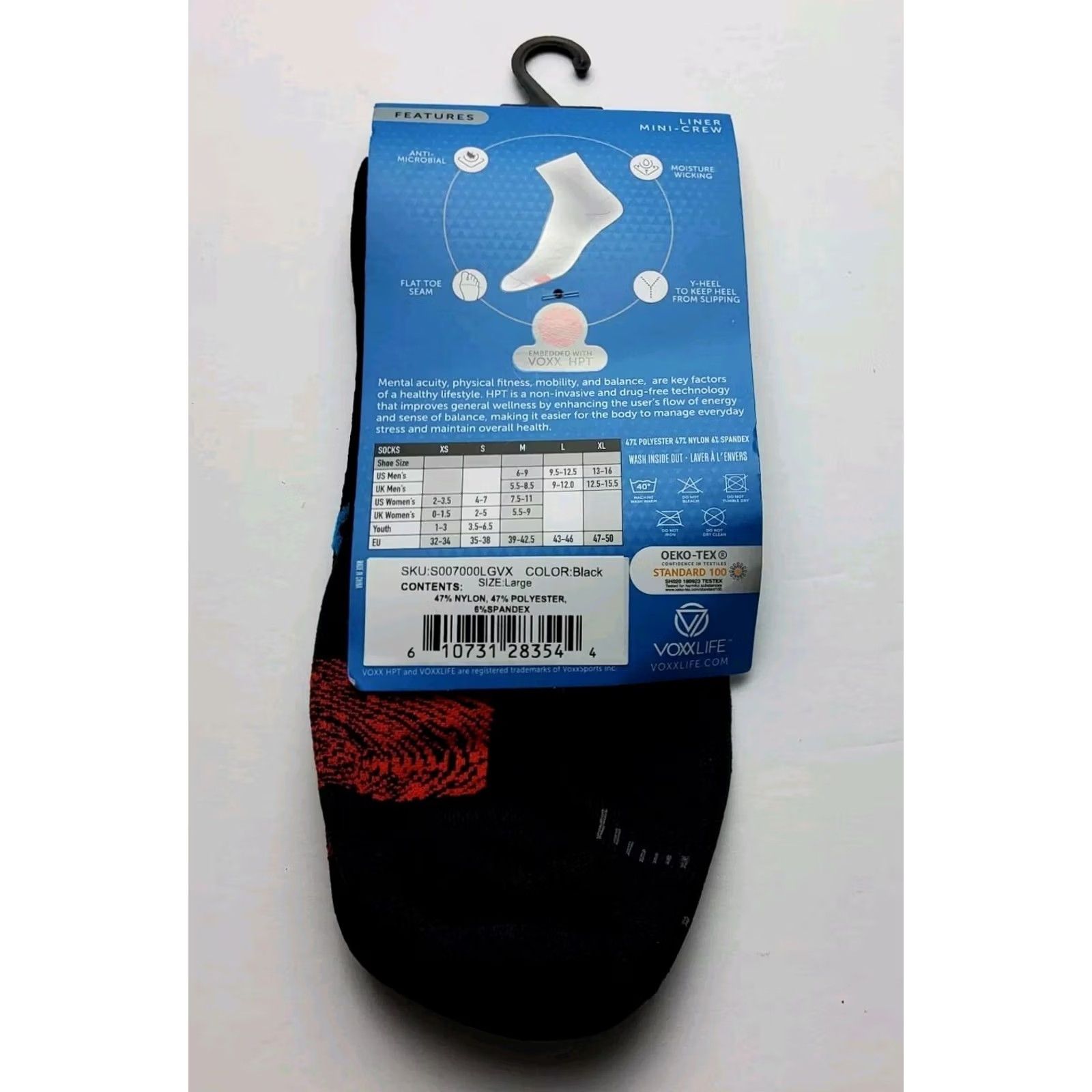Alife Voxx Life Socks Mini Crew Black Size L (M 9.5-12.5) Stasis Neuro Size ONE SIZE - 3 Thumbnail