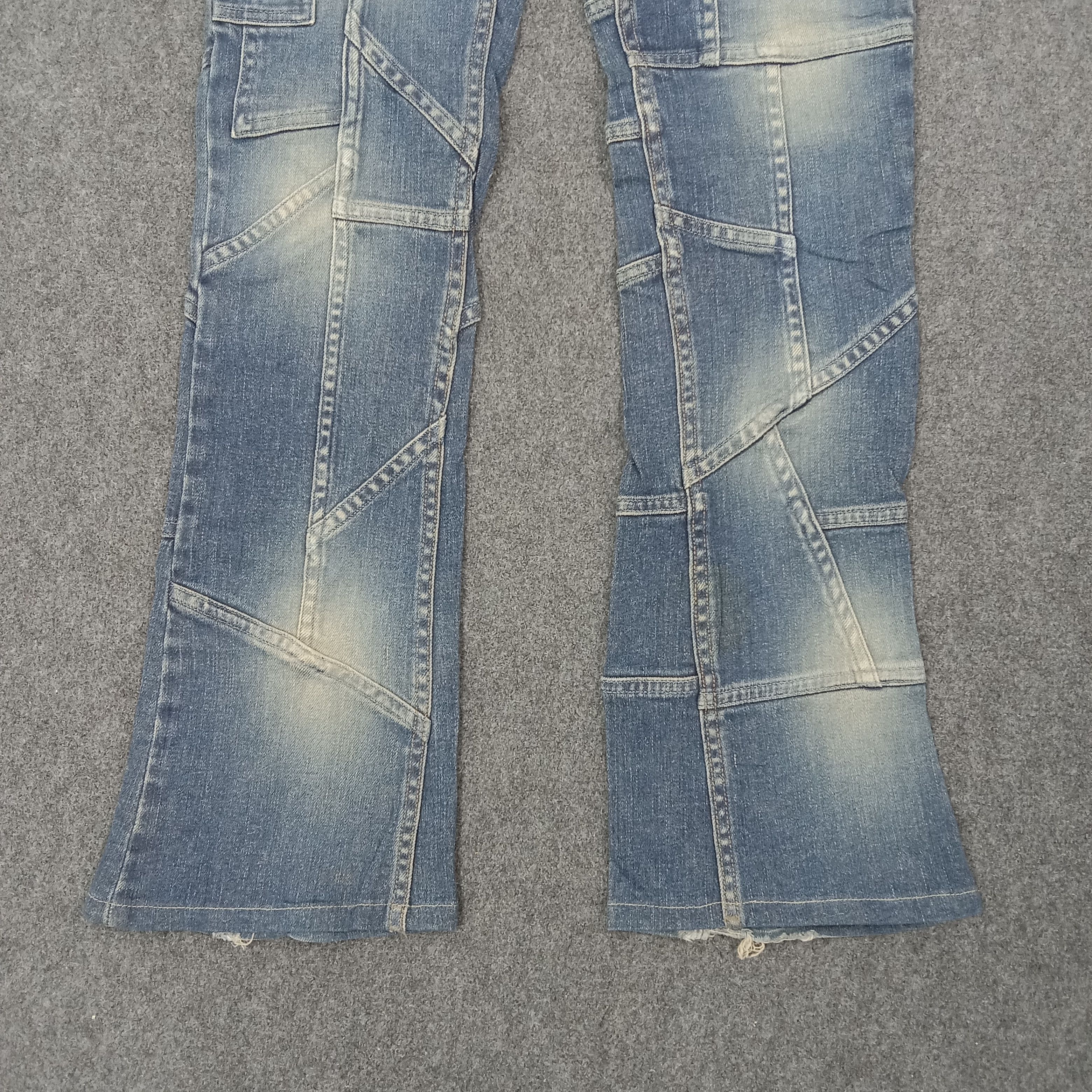Hysteric Glamour Hysterics Glamour Patchwork Flare Denim Jeans C265N4 Size 31" - 8 Thumbnail