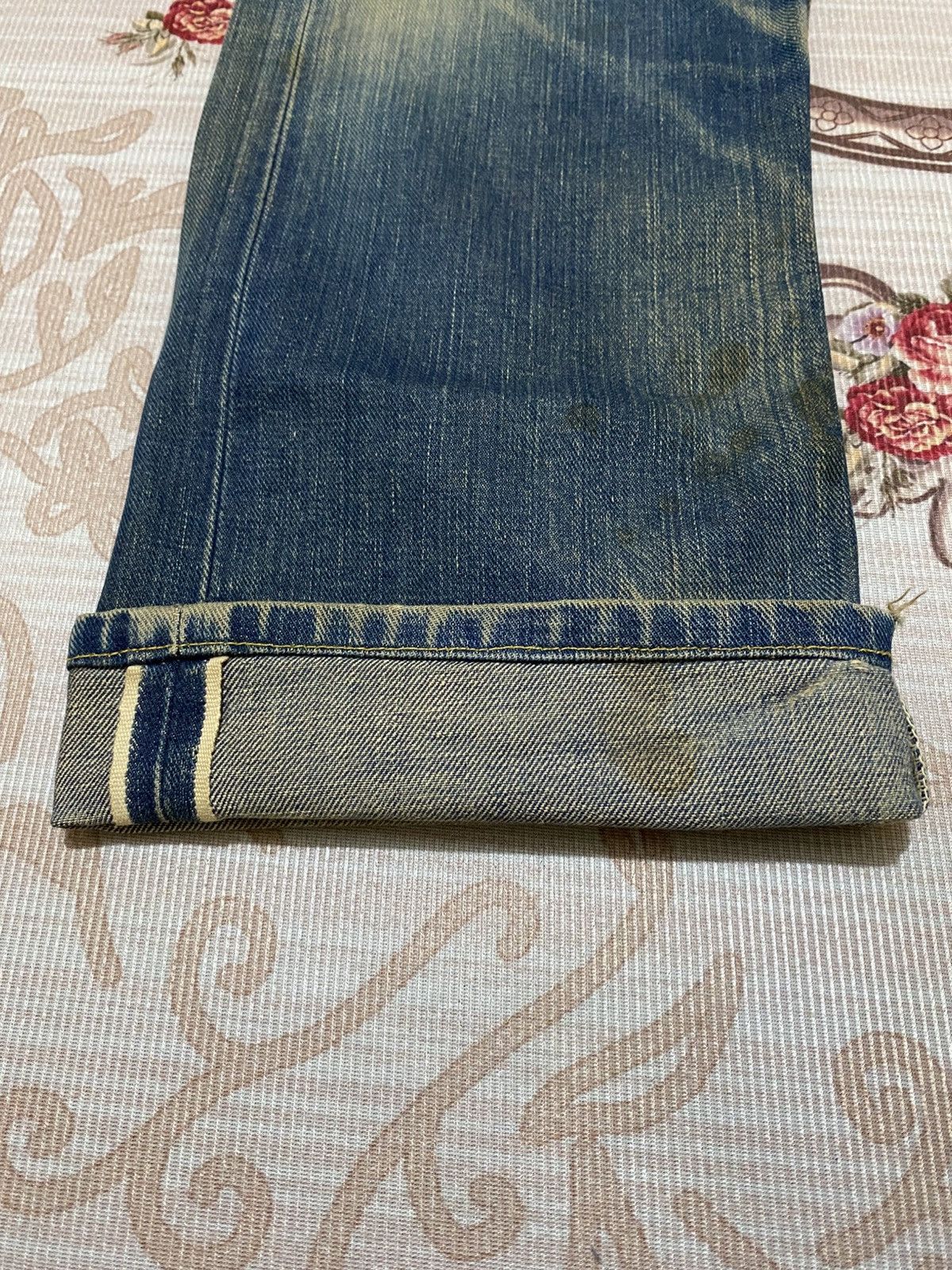 Lee 40s Repro Lee Cowboy Distressed Selvedge Denim Size US 29 - 2 Thumbnail