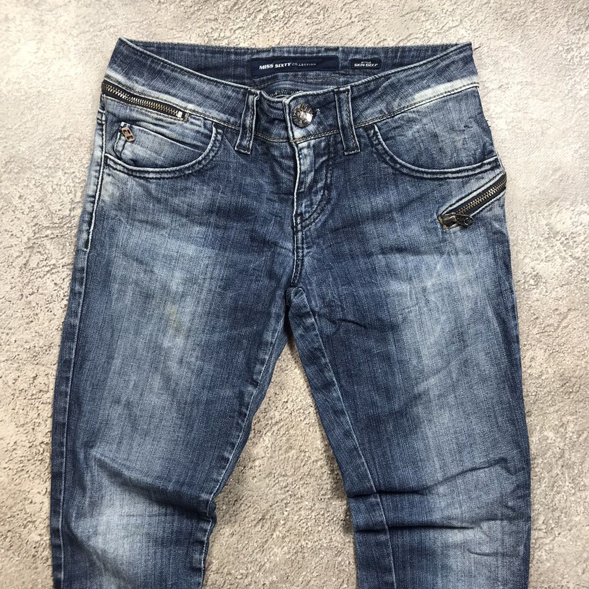 Vintage Vintage Y2K Distressed Baggy Flared Jeans Skate Grunge 26 Size 26" / US 2 / IT 38 - 3 Thumbnail