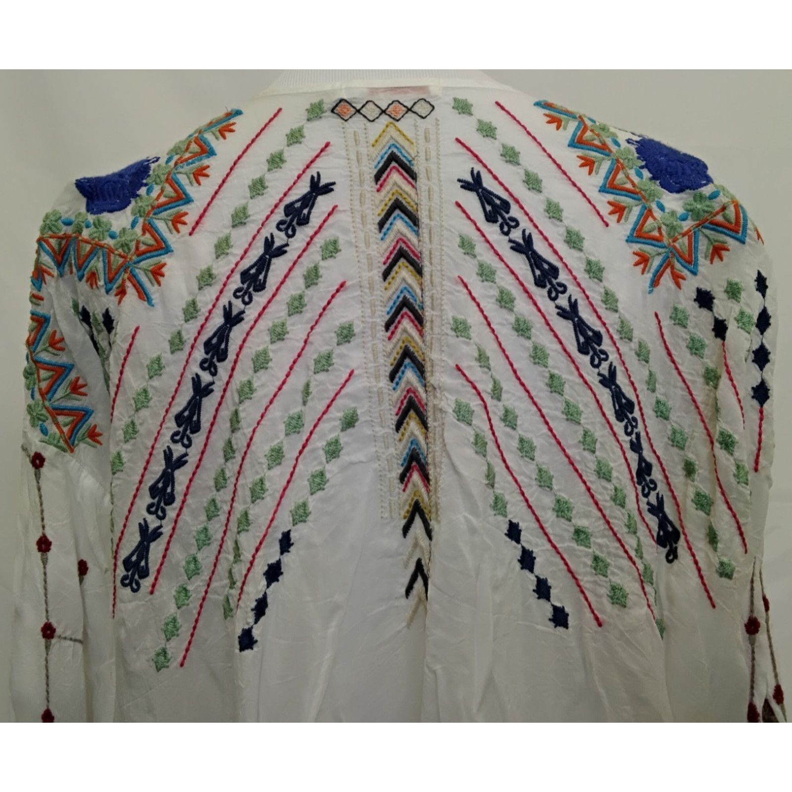 Johnny Was Johnny Was Embroidered Top Women's Small Boho Multicolor Size S / US 4 / IT 40 - 5 Thumbnail