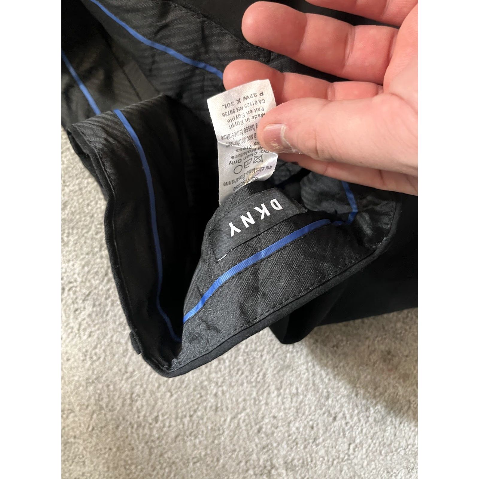 DKNY DKNY Pants Men's 32x30 Black Dress Pants Cotton Blend Casual Size US 32 / EU 48 - 3 Thumbnail