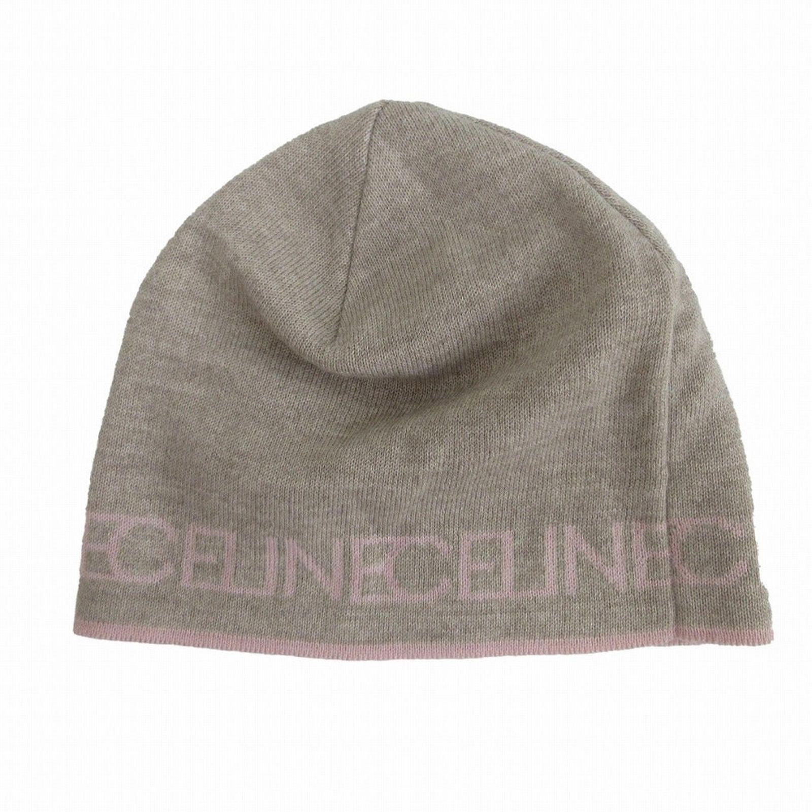 Celine Vintage Celine Logo Beanie Pink Size ONE SIZE - 2 Thumbnail