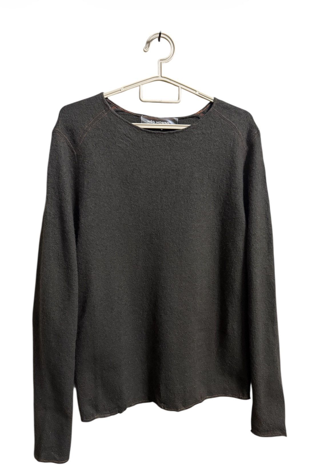 Yohji Yamamoto INED HOMME Wool Rib Knit Brown Size US M / EU 48-50 / 2 - 2 Thumbnail