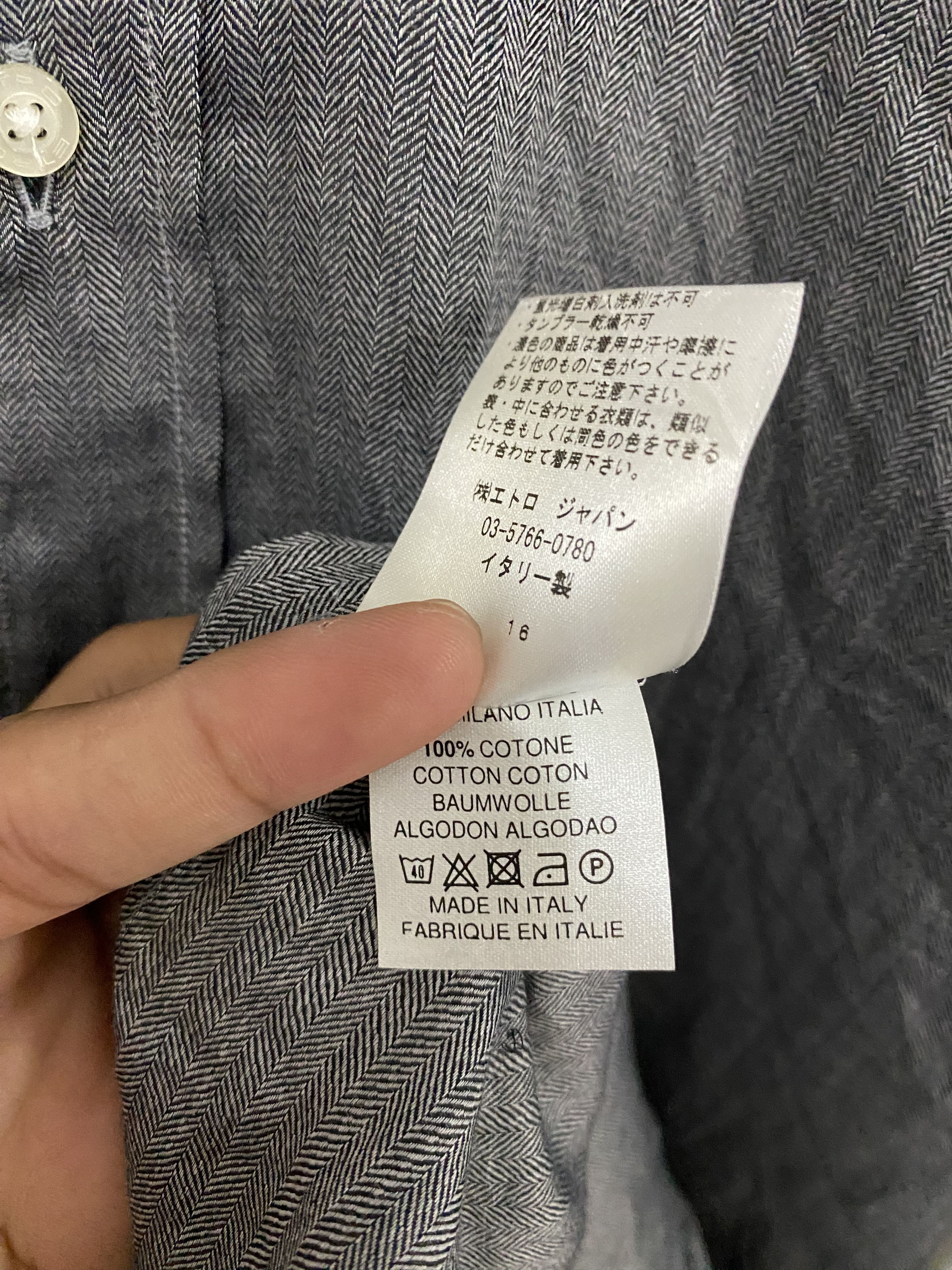 Etro Etro 39 Super Thin Button Up Made in Italy Size US M / EU 48-50 / 2 - 5 Thumbnail