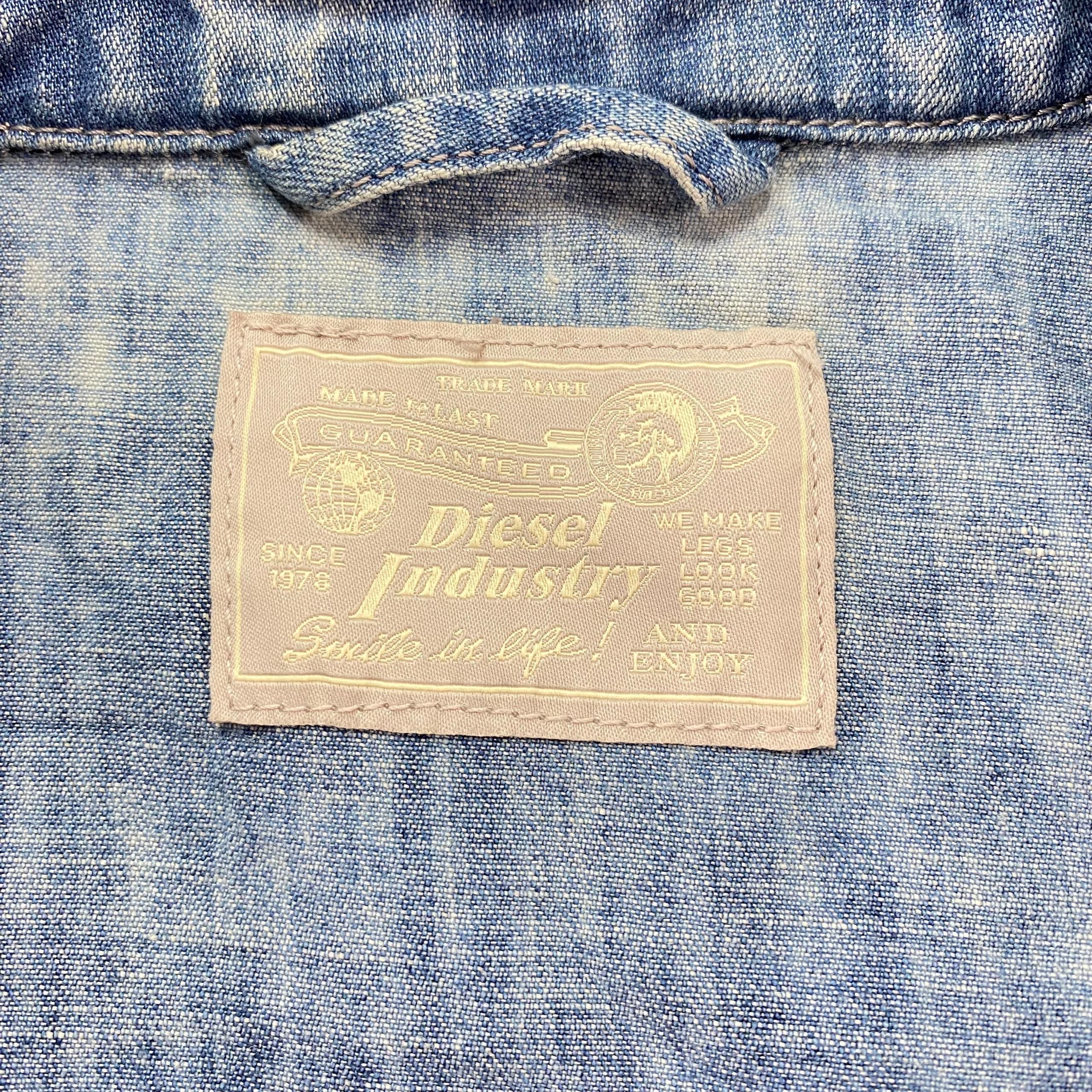 Diesel Vintage Diesel Industry Punk Denim Jacket Size L / US 10 / IT 46 - 7 Thumbnail