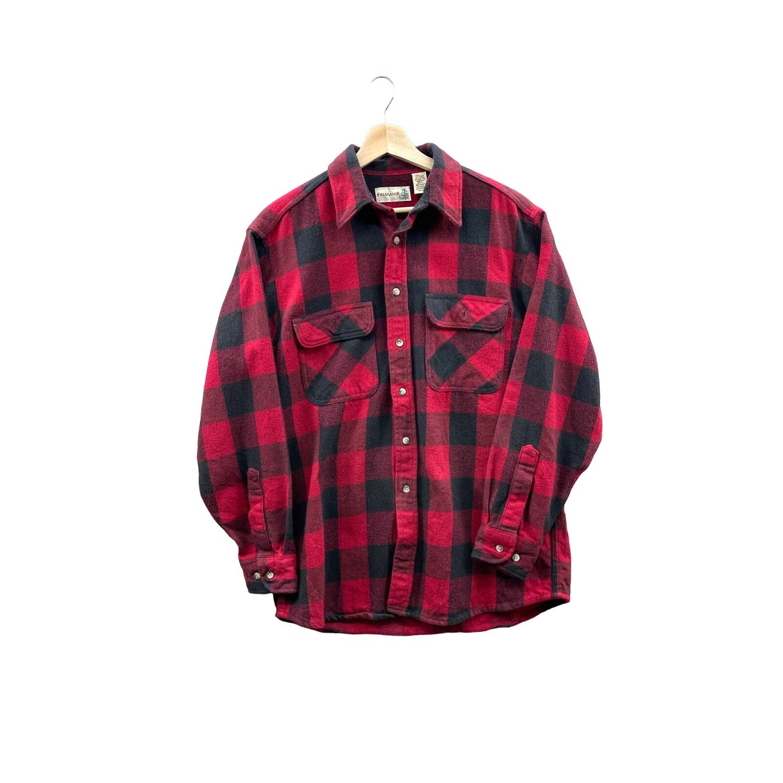 Fieldmaster × Vintage Fieldmaster Midweight Buffalo Check Button Up Flannel Shirt Size US M / EU 48-50 / 2 - 1 Thumbnail
