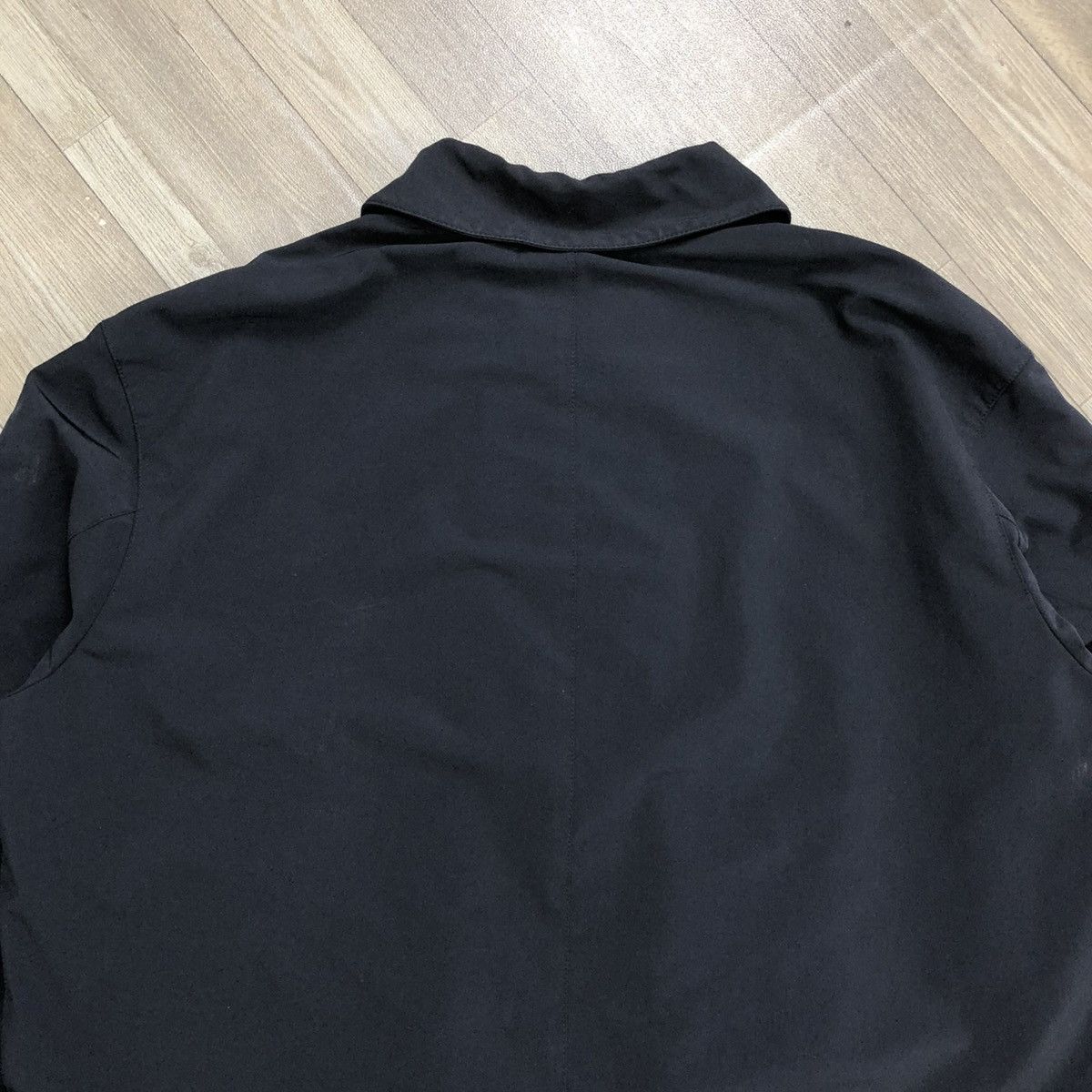 Versace 🇮🇹 Vintage Gianni Vercase Luxury Designer Black Work Jacket Size US L / EU 52-54 / 3 - 23 Thumbnail
