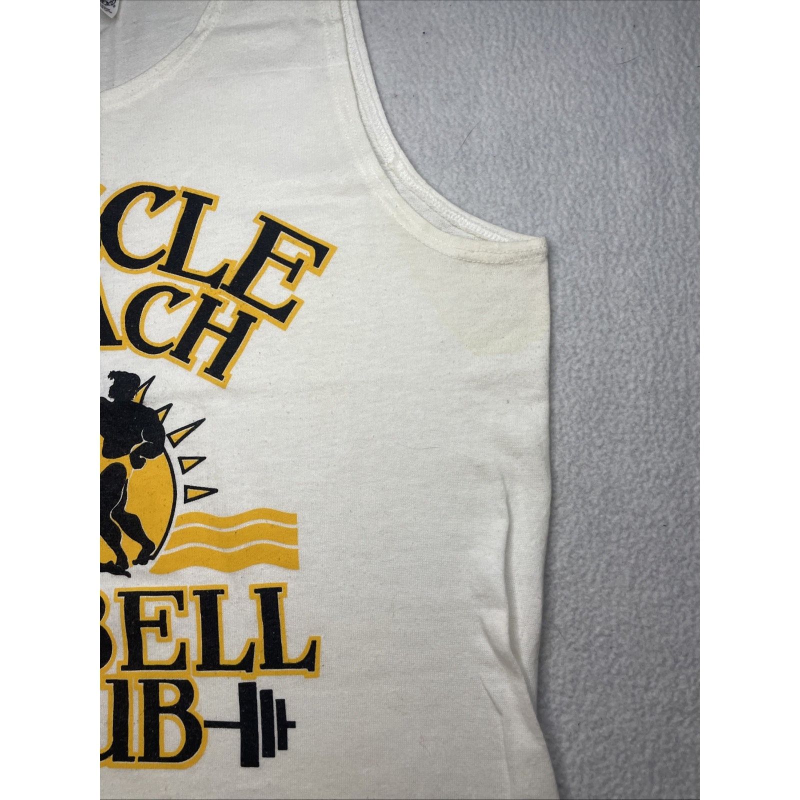 Other Vintage 80s Muscle Beach Barbell Club Golden Era Mens Small Size US S / EU 44-46 / 1 - 5 Thumbnail