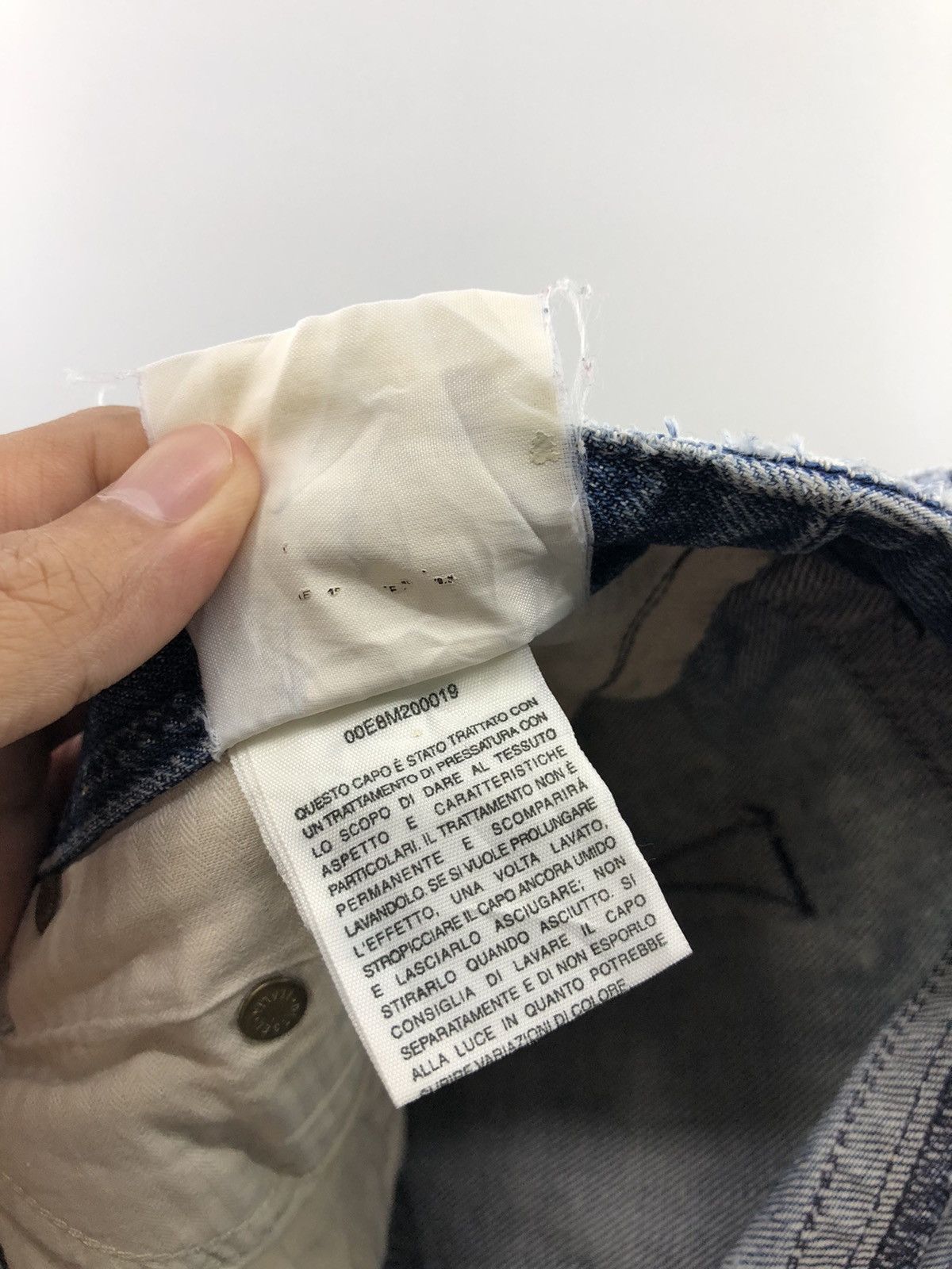 Diesel Vintage Diesel Lowky Distressed Faded Blue Jeans Size 29" - 22 Thumbnail