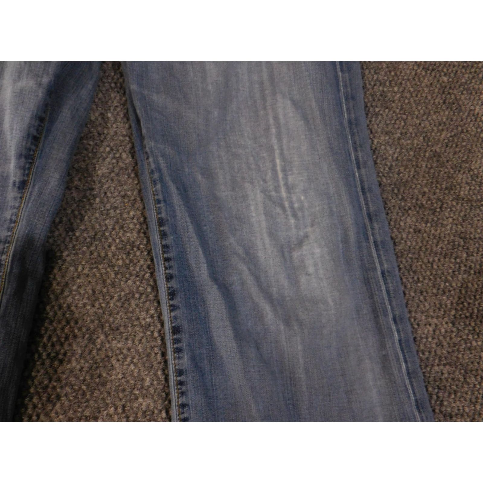 Vintage AG Adriano Goldschmied Jeans Mens 36x32 Blue The Symbol Button Fly Made USA Size US 36 / EU 52 - 3 Thumbnail