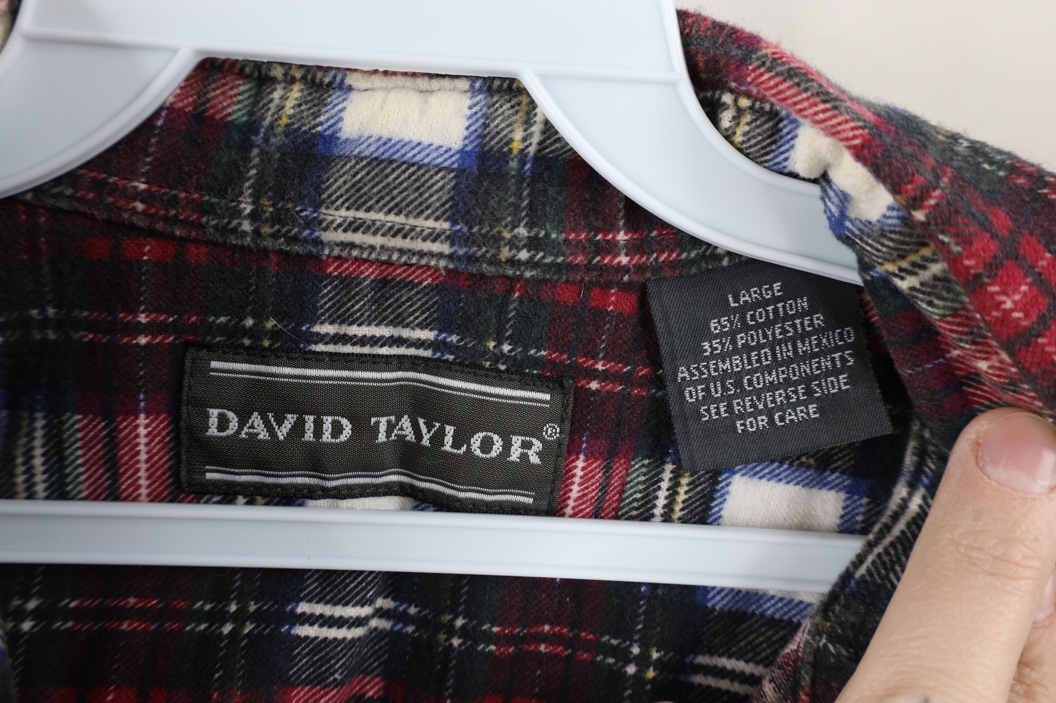 Vintage Vintage 90s Streetwear Pocket Flannel Collared Button Shirt Size US L / EU 52-54 / 3 - 7 Thumbnail