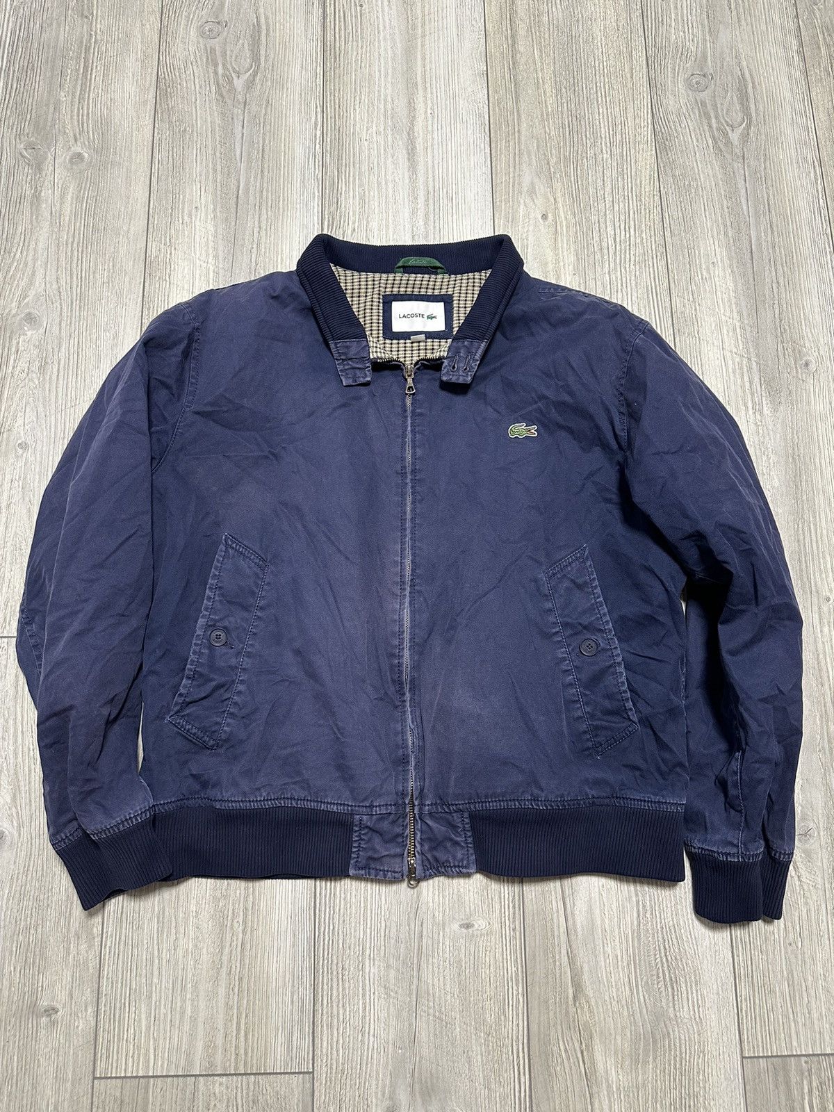 Lacoste Vintage Lacoste Distressed Denim Jacket Size US M / EU 48-50 / 2 - 1 Thumbnail