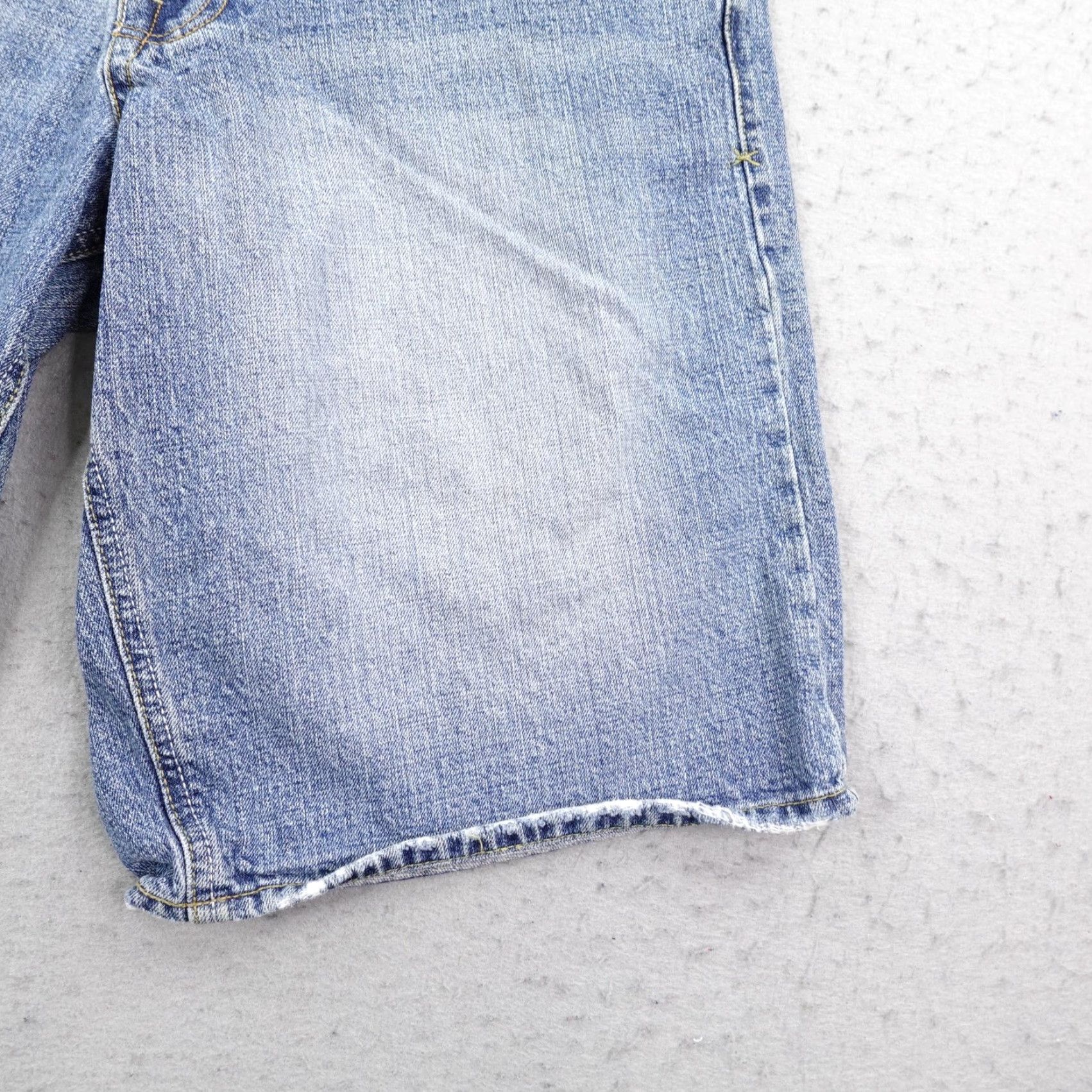 Ecko Unltd. VINTAGE Ecko Unltd Shorts Mens 34 Blue Denim Distressed Baggy Jorts 90s Hip Hop Casual Size US 34 / EU 50 - 4 Thumbnail