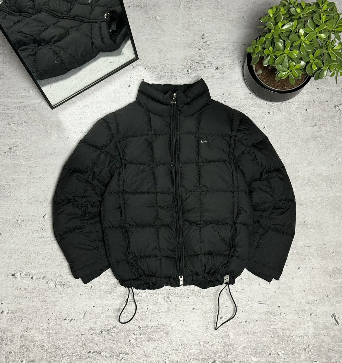 00s Nike Vintage Down Jacket Mini Swoosh Drill Y2K