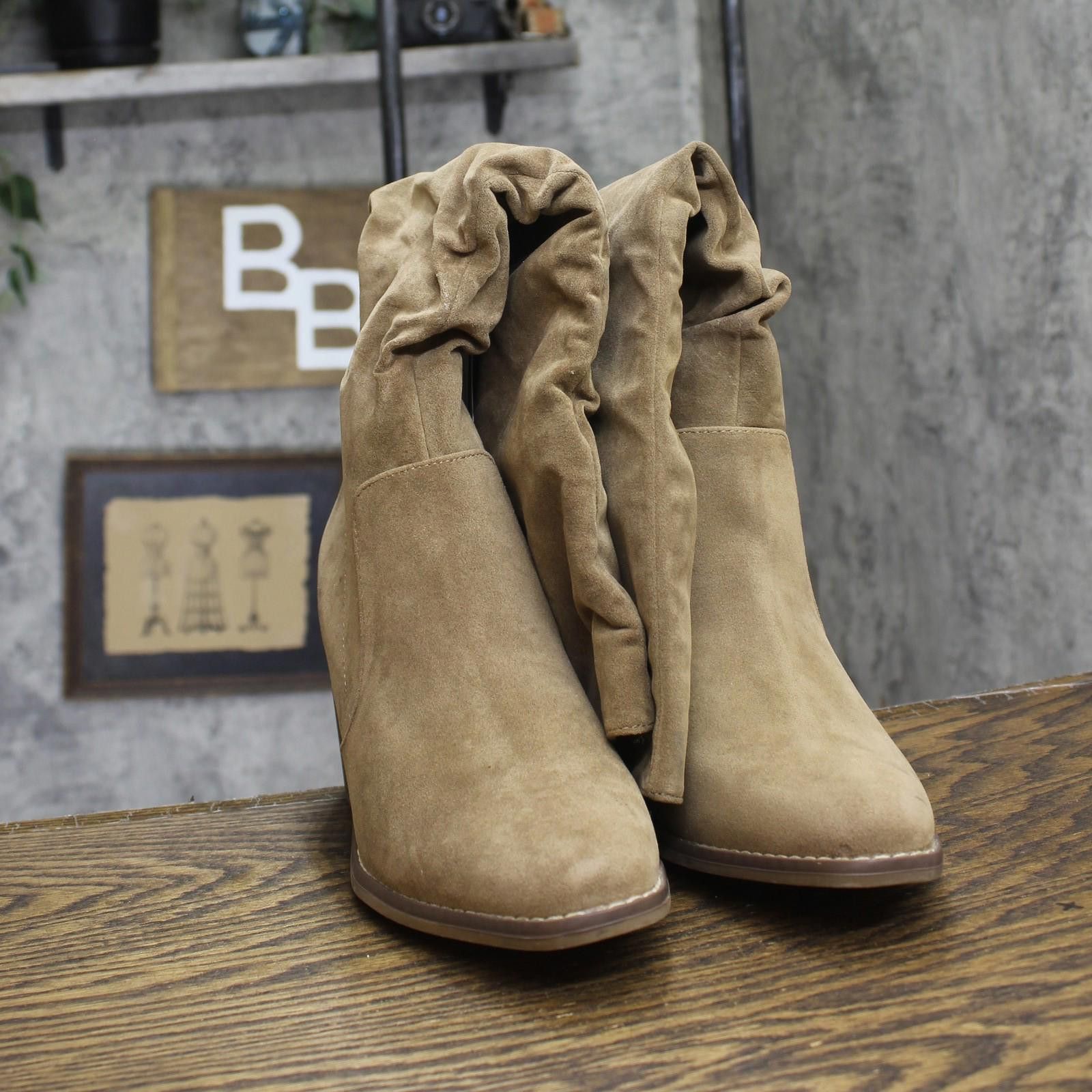 Other Universal Thread Womens Dress Boots 88098585 Taupe Brown 11m Size US 11 / IT 41 - 4 Thumbnail