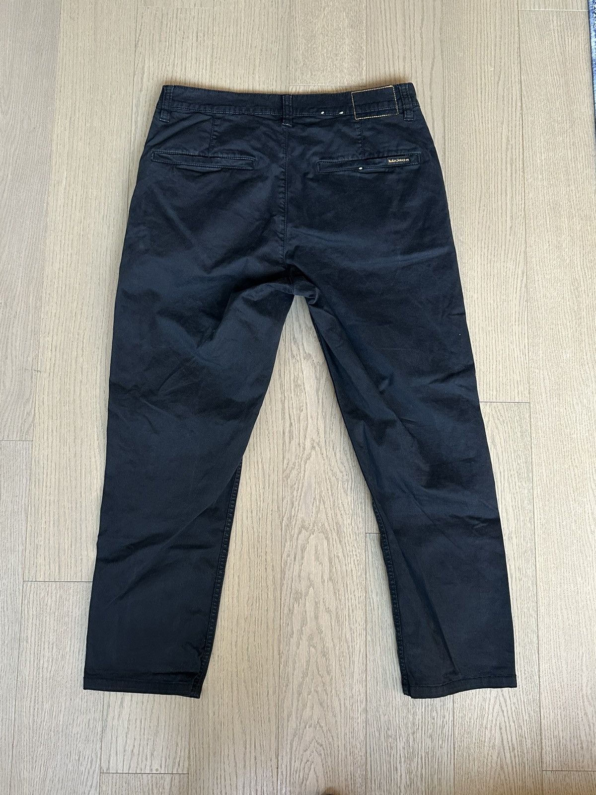 Nudie Jeans Black Slim Fit Trousers Size US 32 / EU 48 - 2 Thumbnail