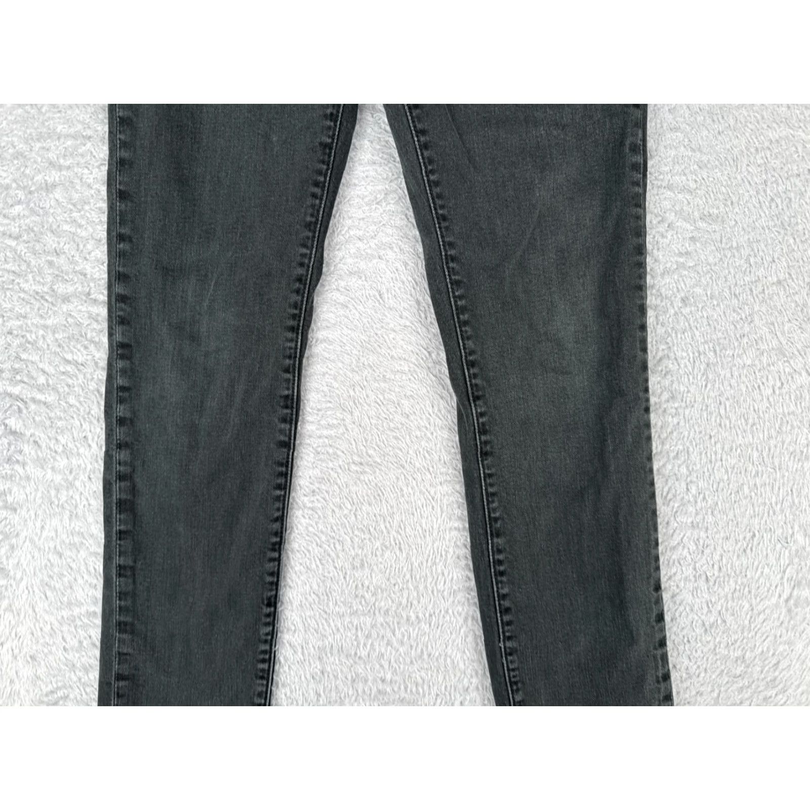 Levi's Levi's 501 Jeans Women 30 Black Denim Slim Fit 28x31 Button Fly Distressed Size 30" / US 8 / IT 44 - 3 Thumbnail