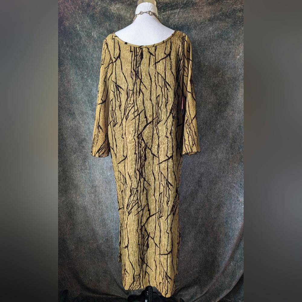 Designer Rare Joan McGee Silk Wearable Art Fiber Plisse Dress Size M / US 6-8 / IT 42-44 - 5 Thumbnail