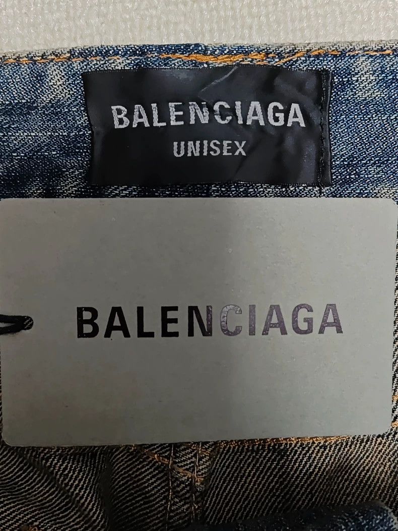 Balenciaga Balenciaga size S Yellow Clay Dye Rhinestone Destruction Gr Size US 26 / EU 42 - 4 Thumbnail