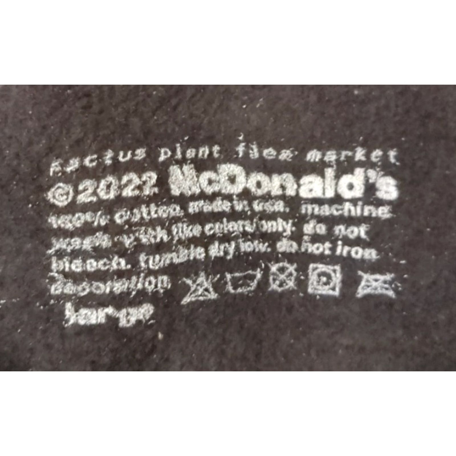 Cactus Plant Flea Market x Mcdonald's Hoodie Men Large Black NEW Sweatshir