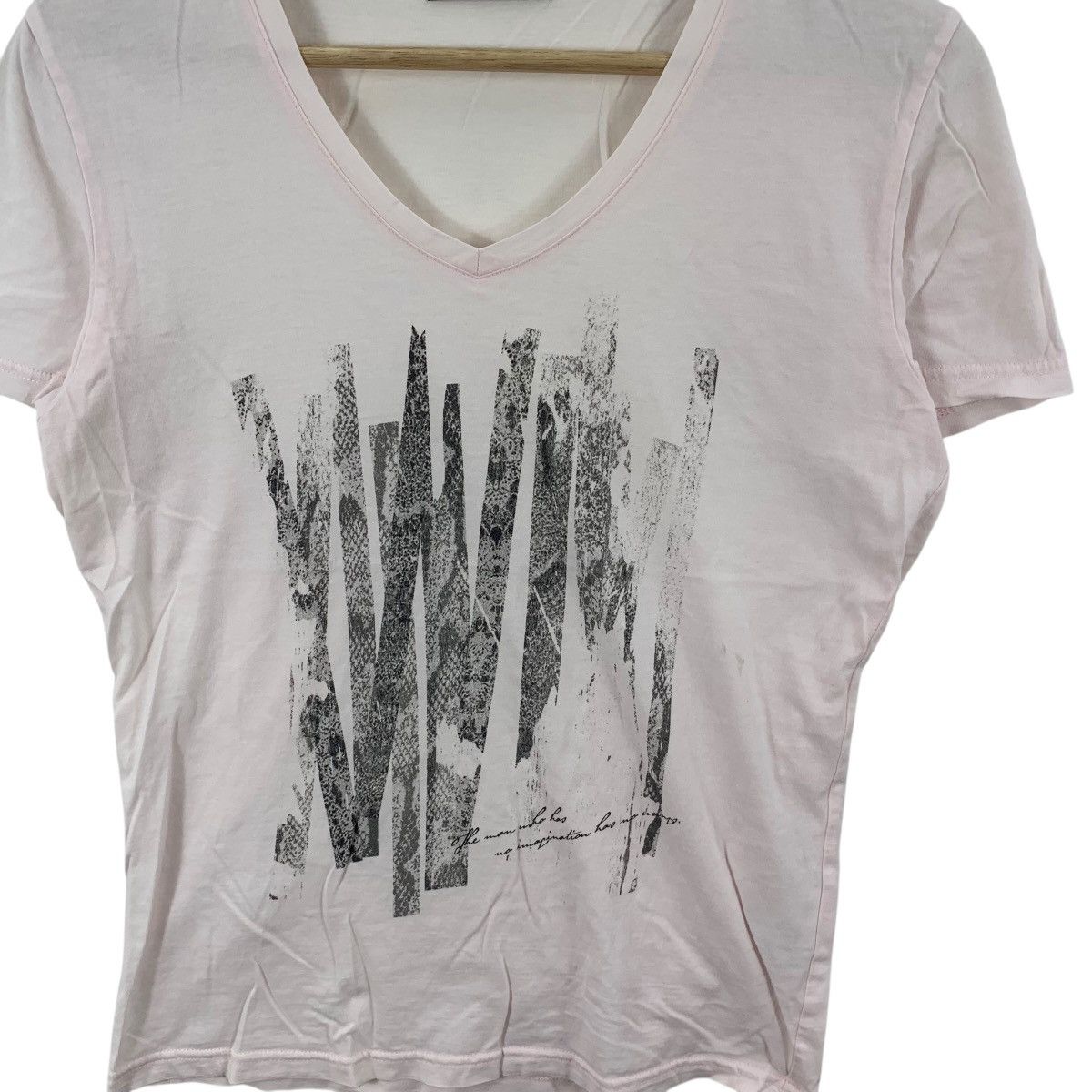 Tornado Mart TORNADO MART JAPAN Designer Punk Python Striped Pink Tee Size S / US 4 / IT 40 - 5 Thumbnail