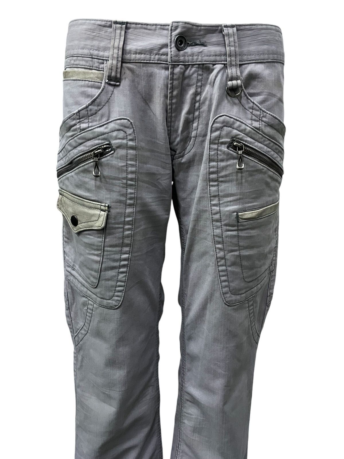 BUFFALO BOBS × Nicole Club × Shellac Nicole Club Smokey Gray Bush Pocket Flared Denim Pants Size US 32 / EU 48 - 4 Thumbnail