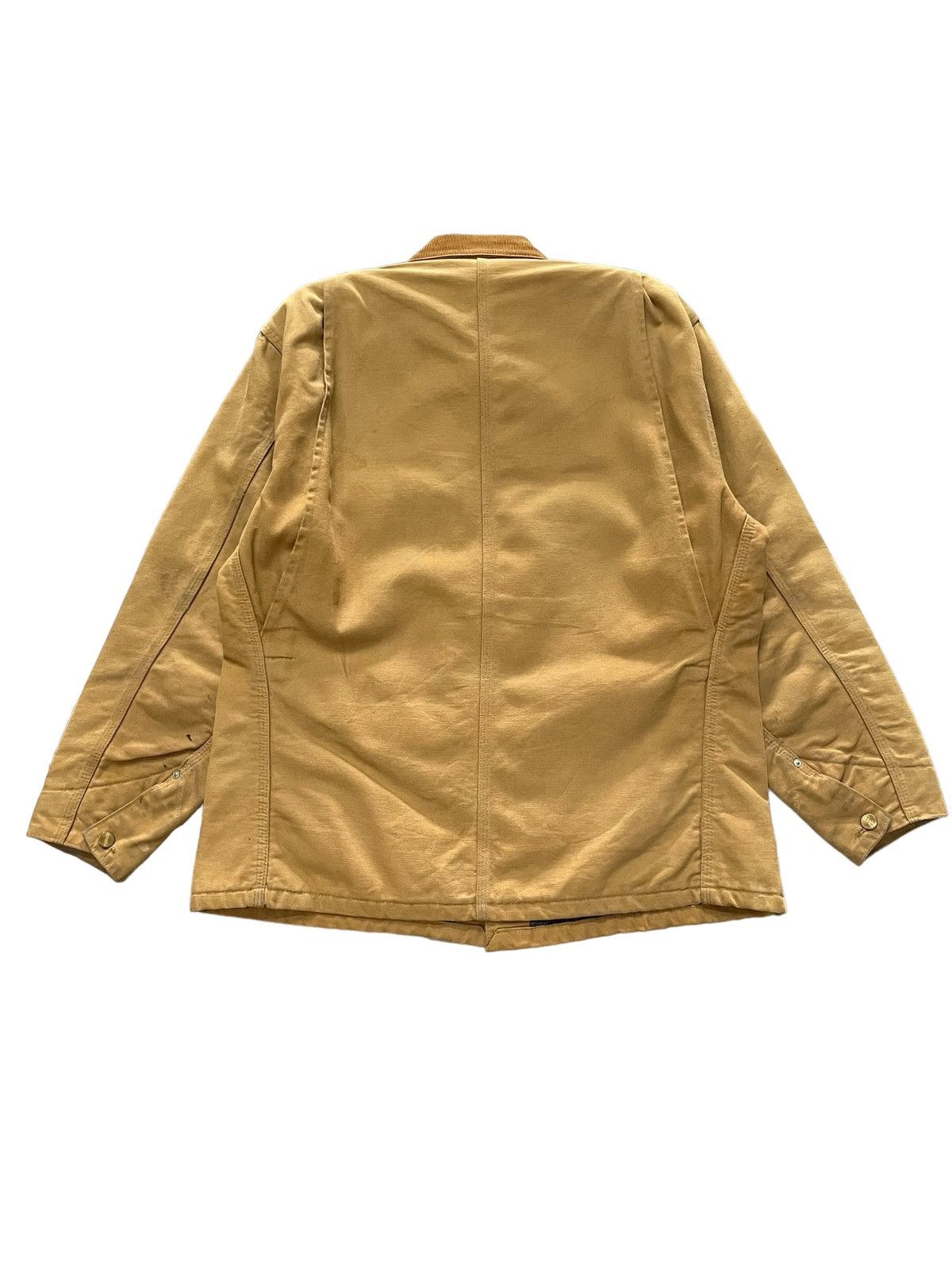 Carhartt × Vintage 80s Vintage Carhartt Blanked Lined Chore Jacket Made In USA Size US L / EU 52-54 / 3 - 10 Thumbnail