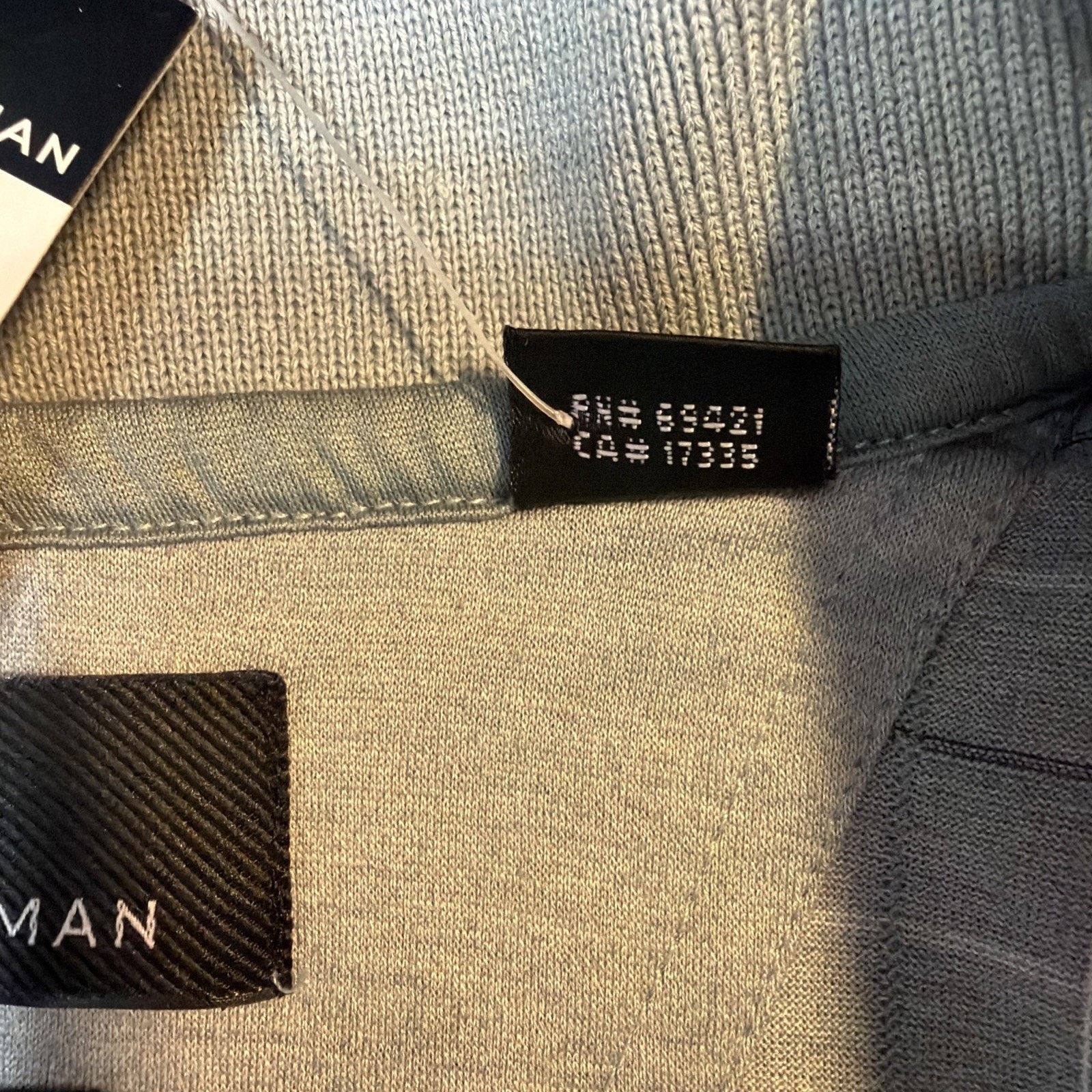 Greg Norman GREG NORMAN L Shirt Mercerized COTTON Polo GRAY Plaid NWT Size US L / EU 52-54 / 3 - 10 Thumbnail
