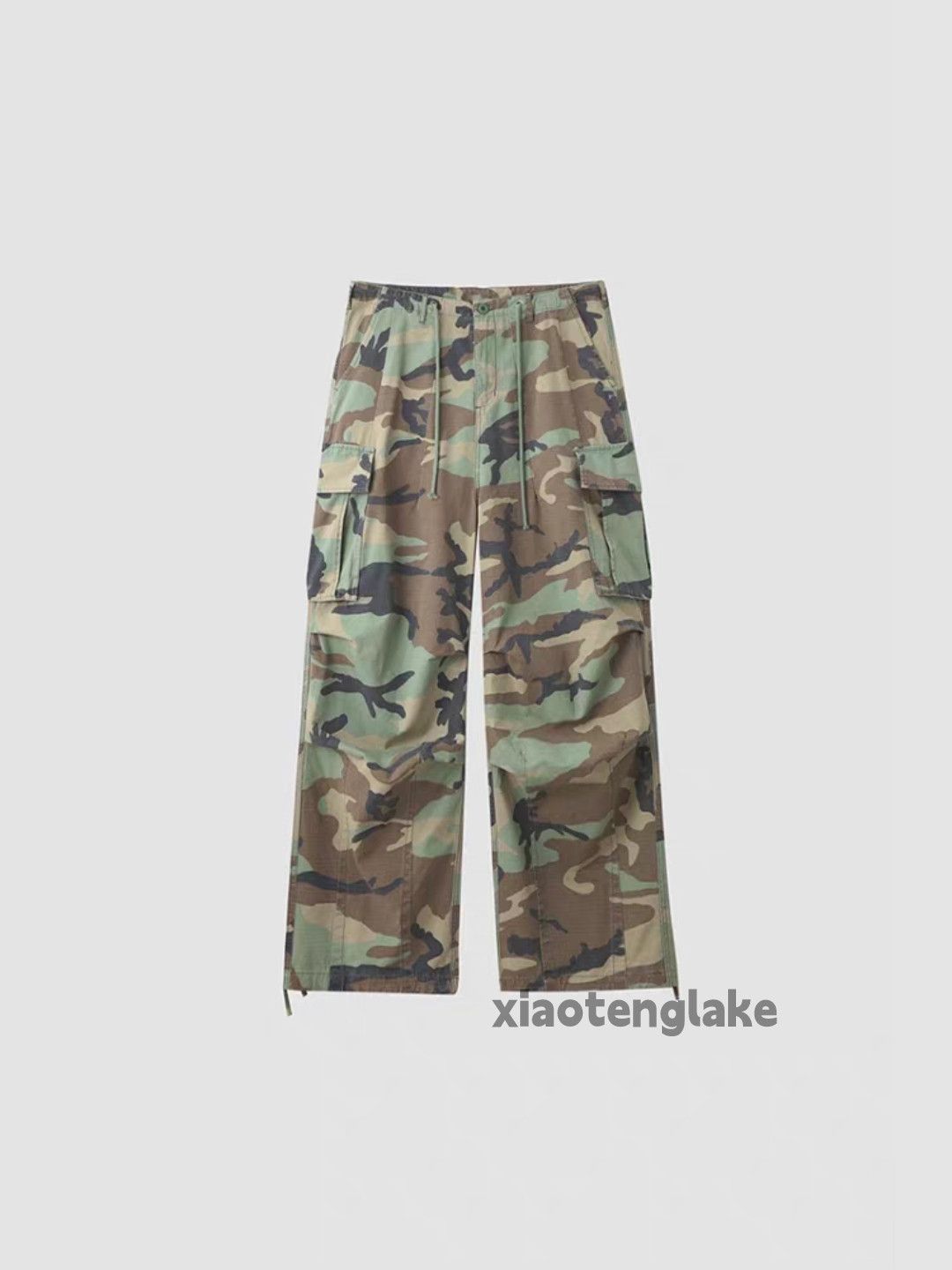 Designer Unisex outdoor utility loose baggy skate hiphop cargo pants Size US 34 / EU 50 - 6 Thumbnail