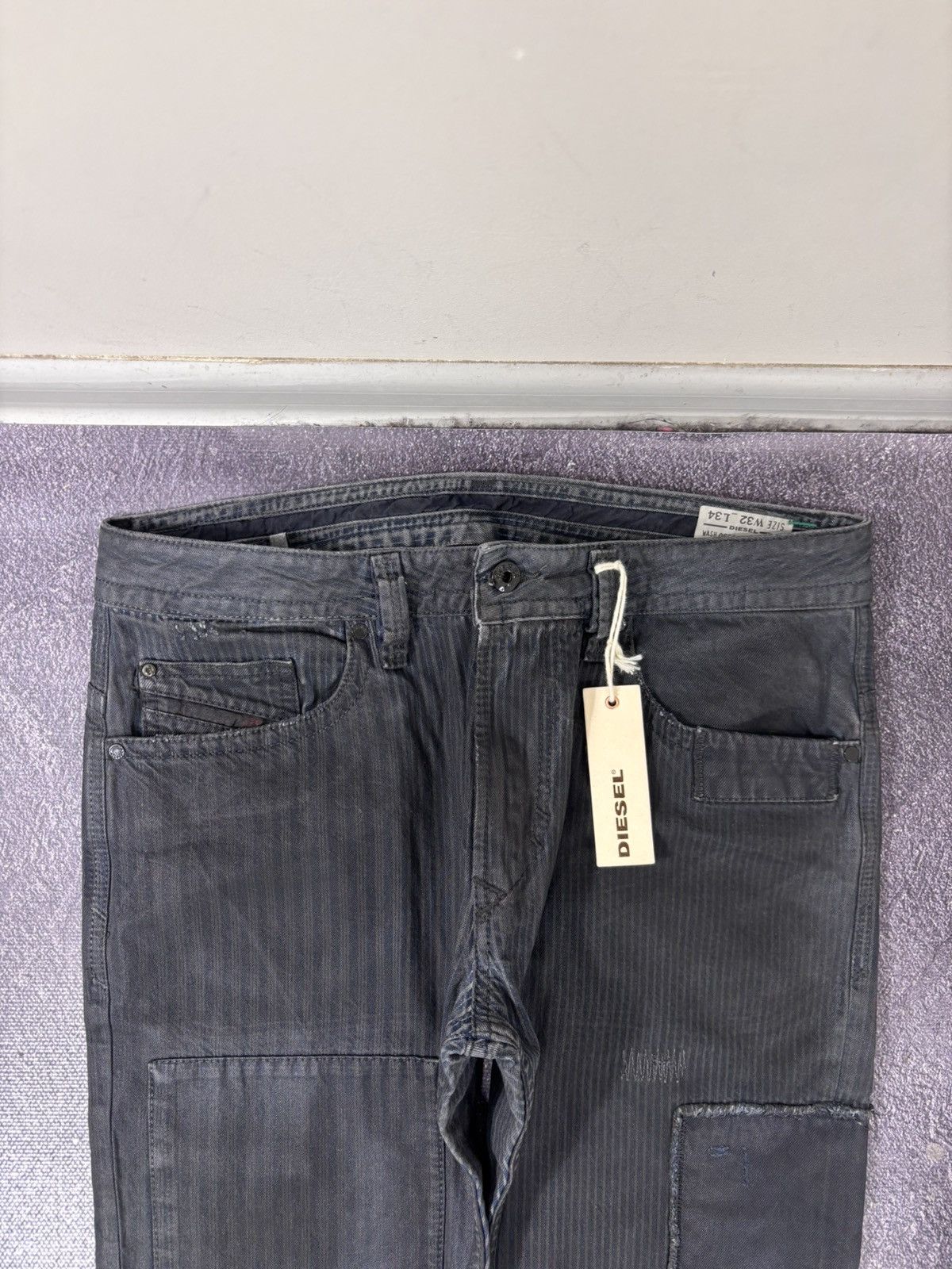 Diesel Diesel Thavar NWT Men’s Patchwork Avant Garde Pants Jeans Size US 32 / EU 48 - 5 Thumbnail