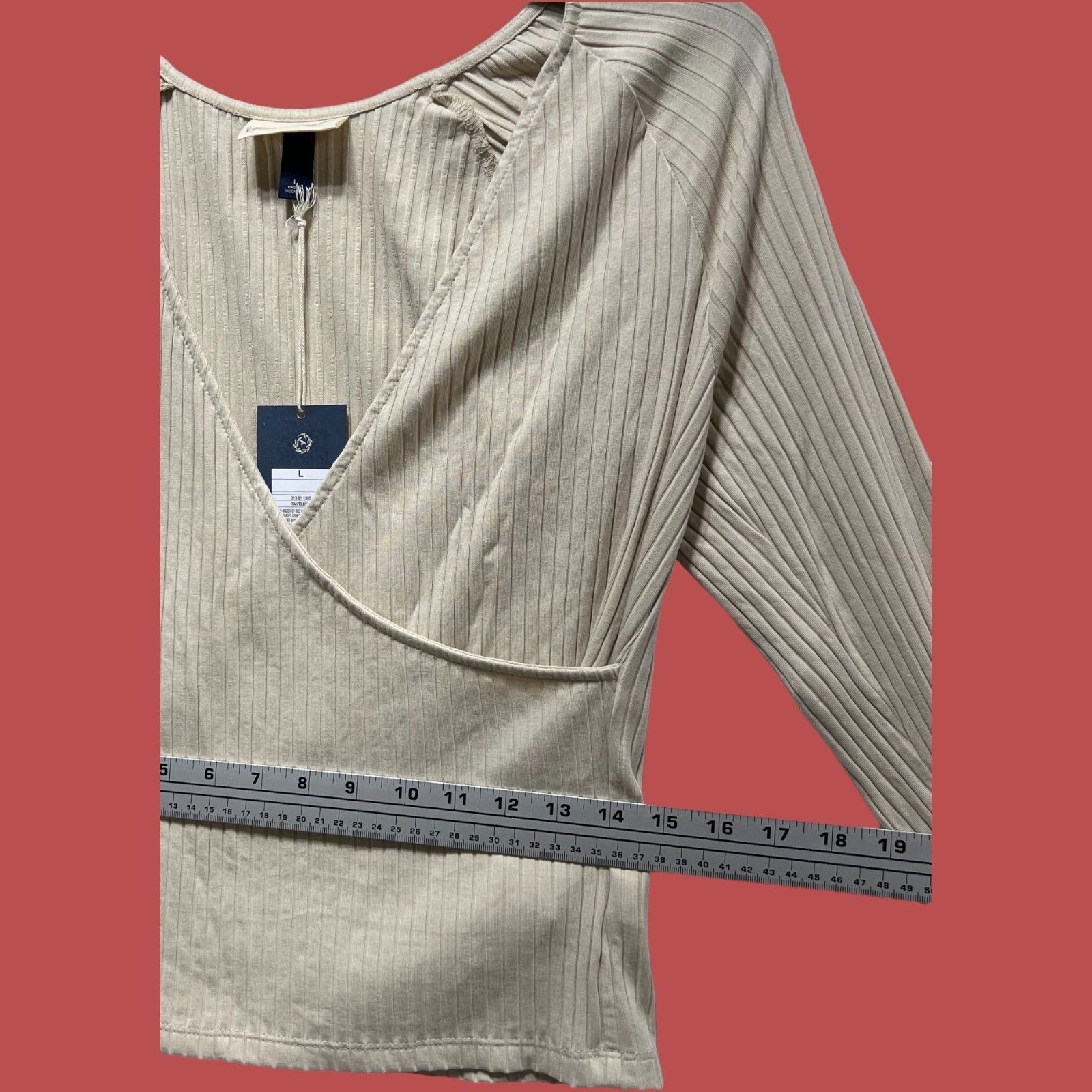 Other Universal Thread - Women's Slim Fit Long Sleeve V-Neck Wrap Size L / US 10 / IT 46 - 6 Thumbnail