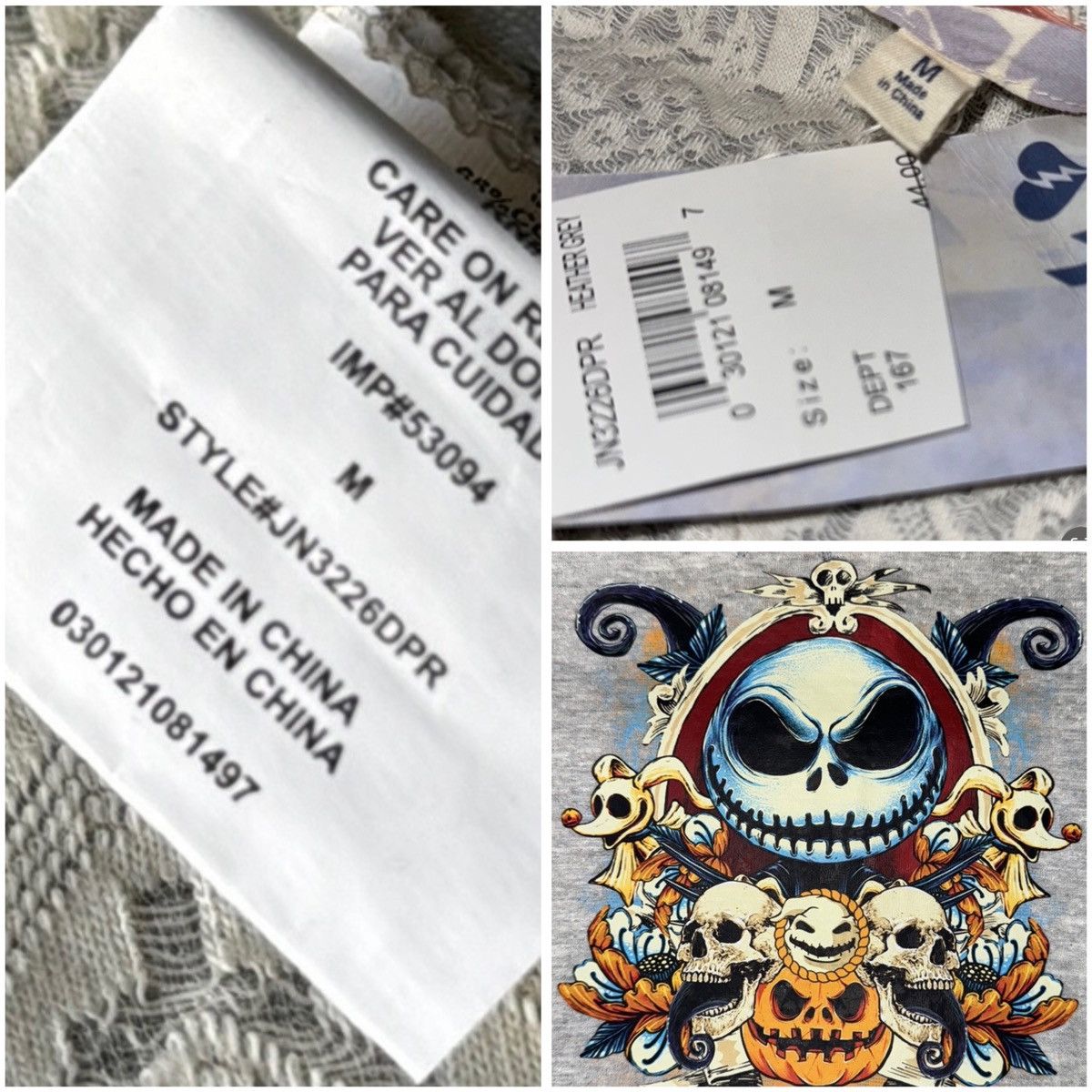 Nordstrom Night Before Christmas, Halloween Theme Asymmetrical Hoodie Size M / US 6-8 / IT 42-44 - 8 Thumbnail