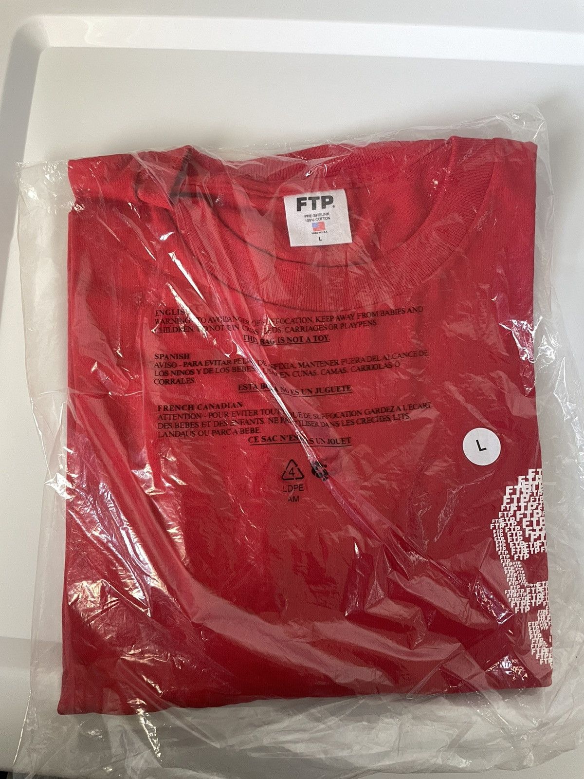 Fuck The Population FTP RED AND WHITE SKULL TEE LARGE Size US L / EU 52-54 / 3 - 3 Thumbnail
